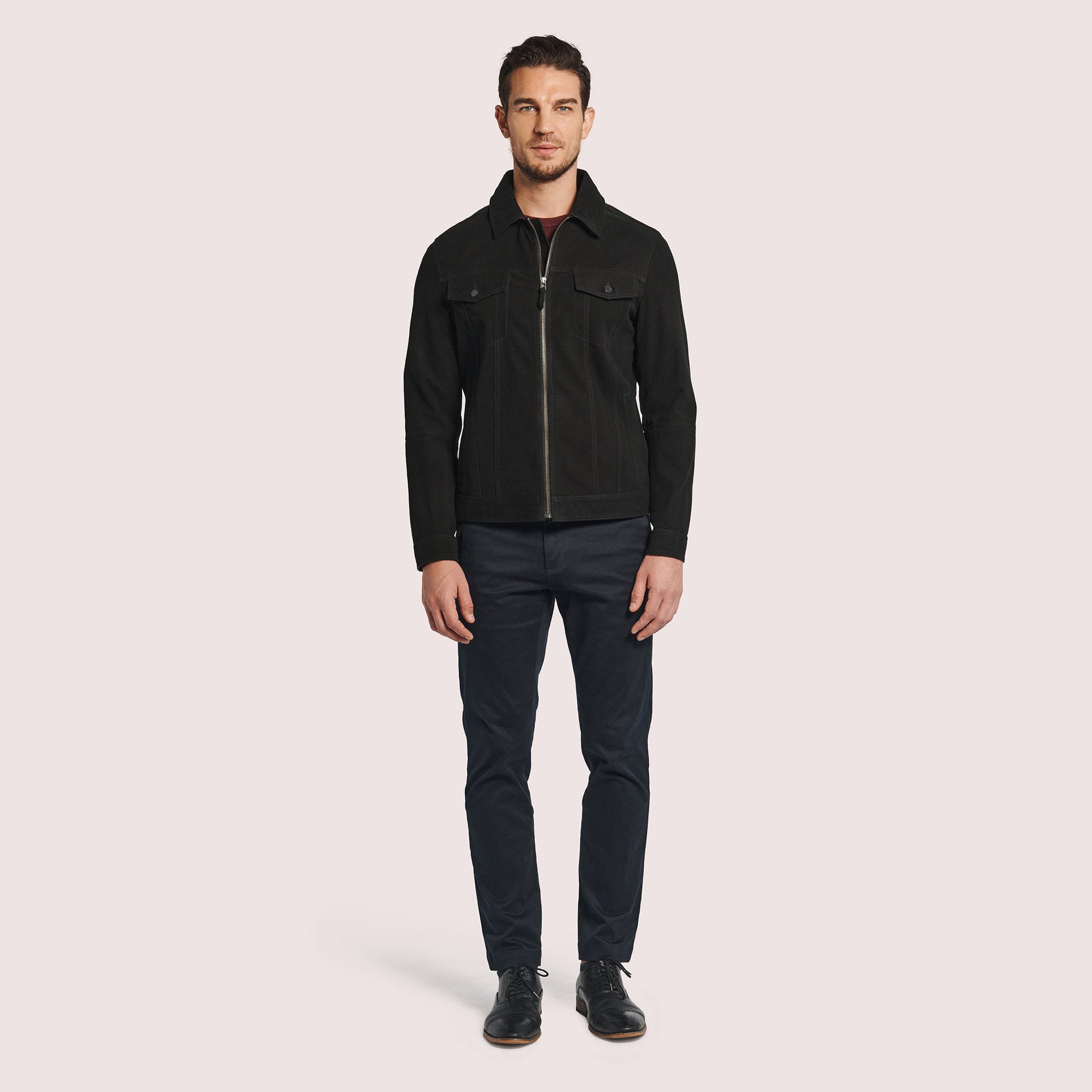 Brooklyn Goat Suede Jacket