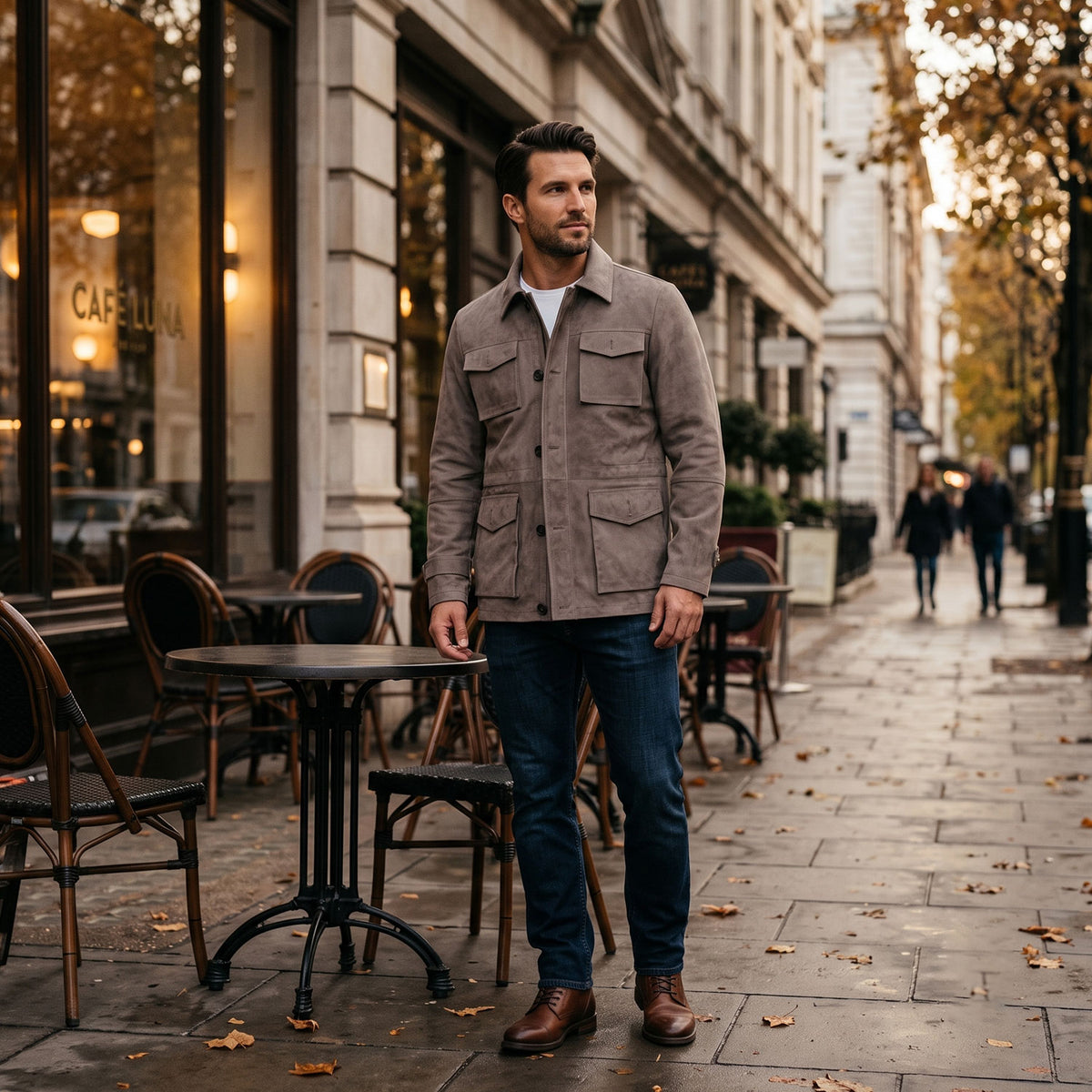 Safari Field Goat Suede Jacket-19