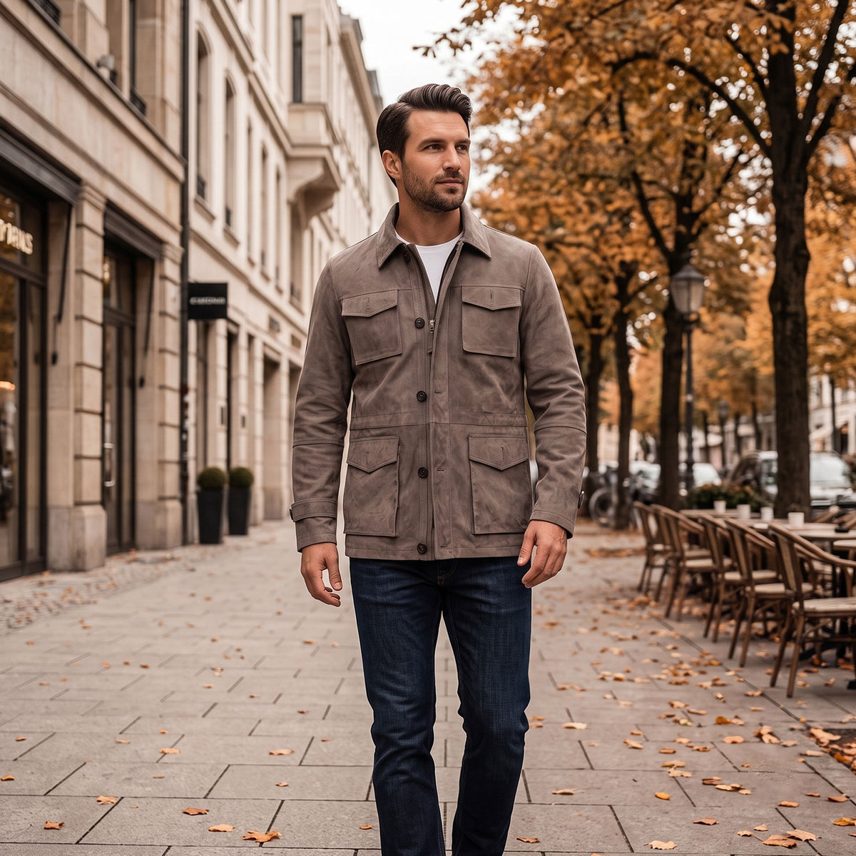 Safari Field Goat Suede Jacket-20