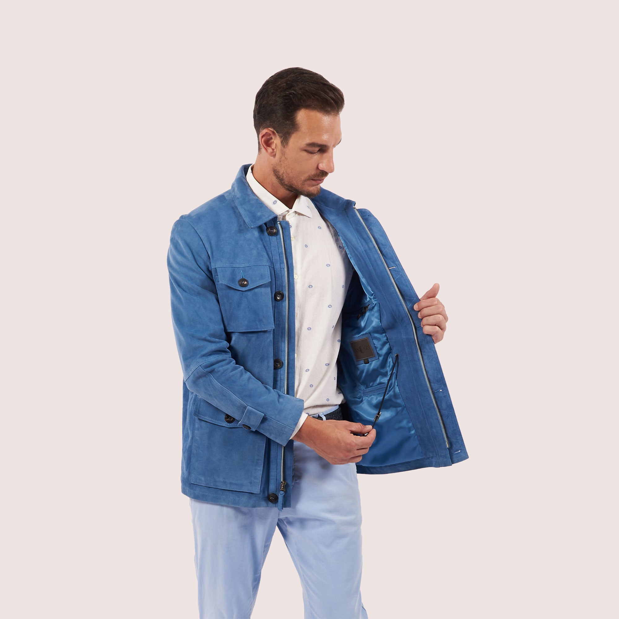 Safari Field Goat Suede Jacket-7