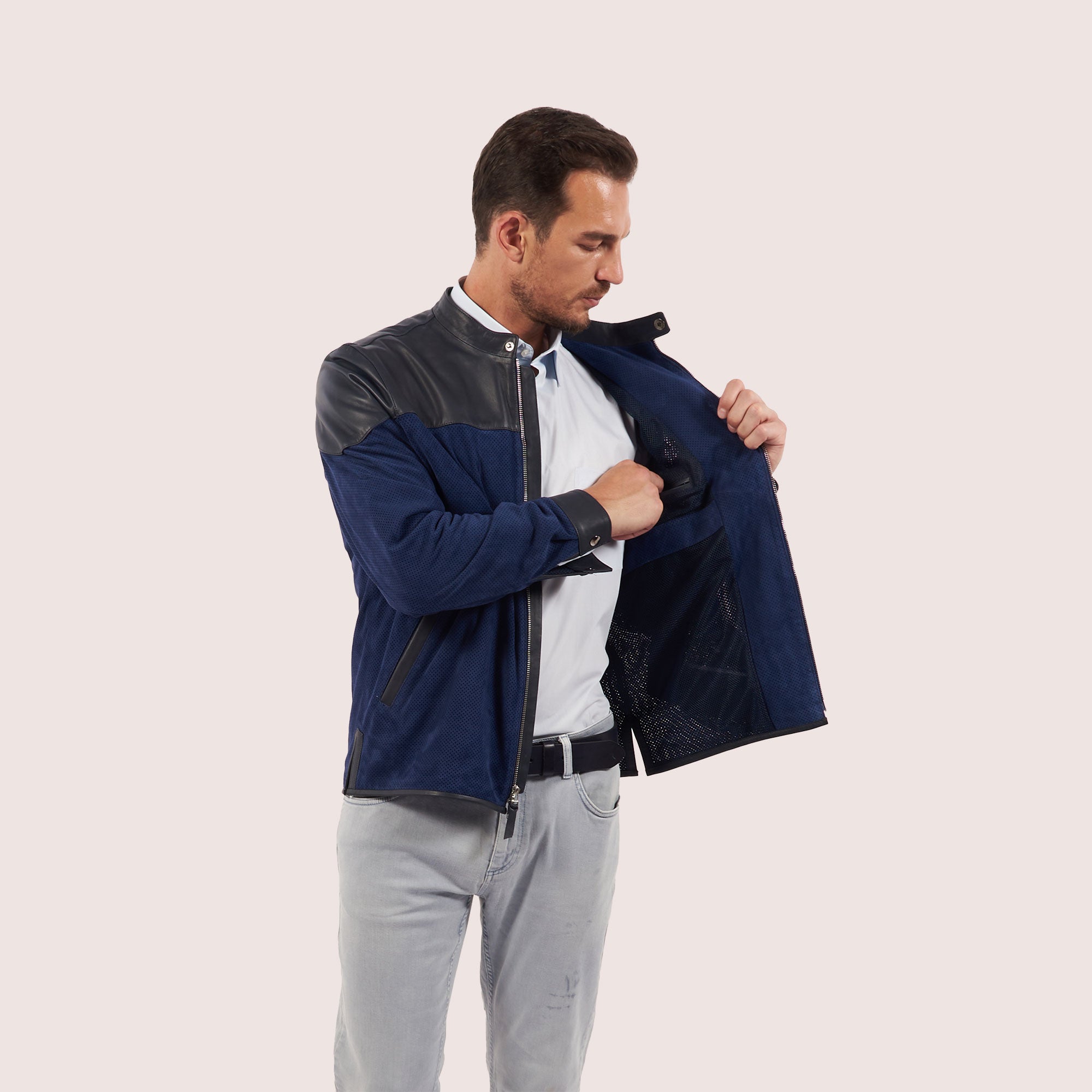 Clayton goat suede jacket