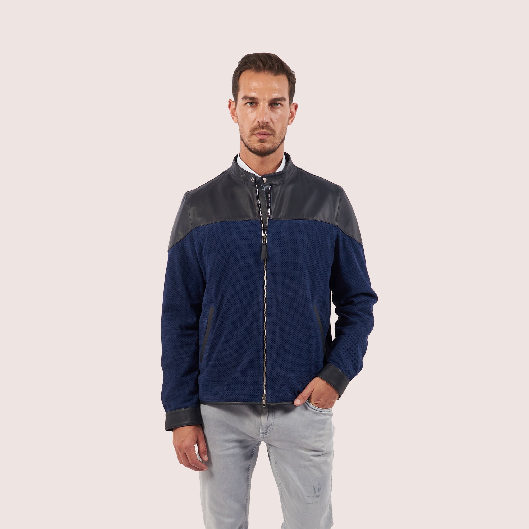 Clayton goat suede jacket