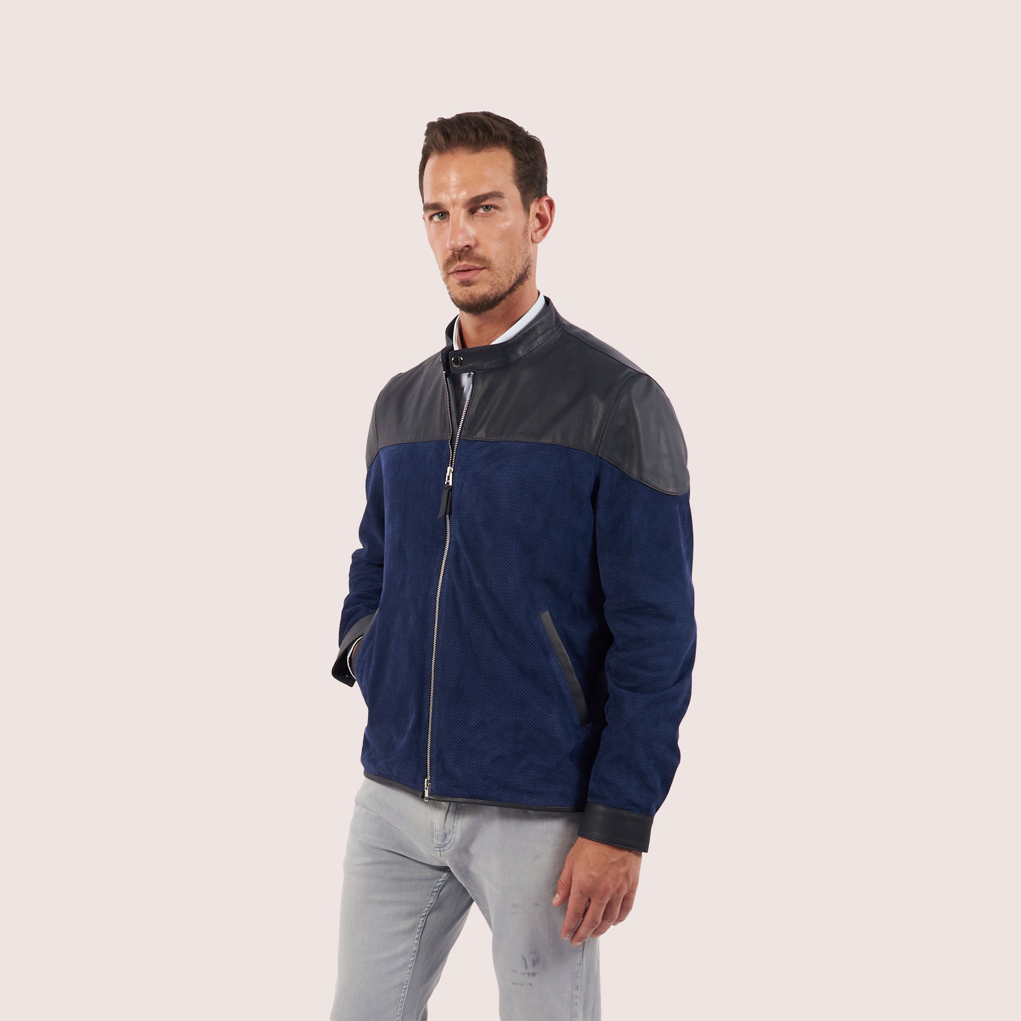 Clayton goat suede jacket