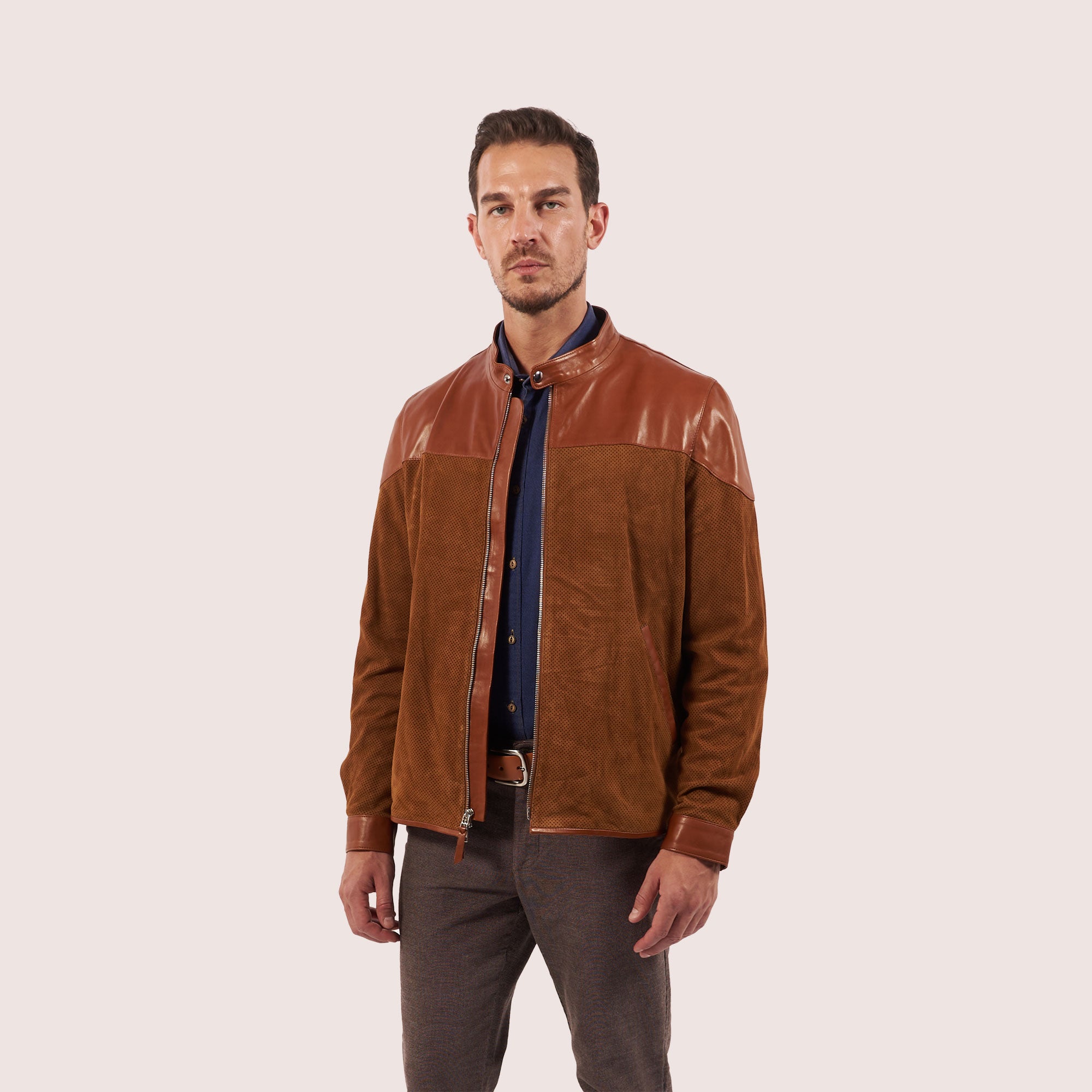 Clayton goat suede jacket