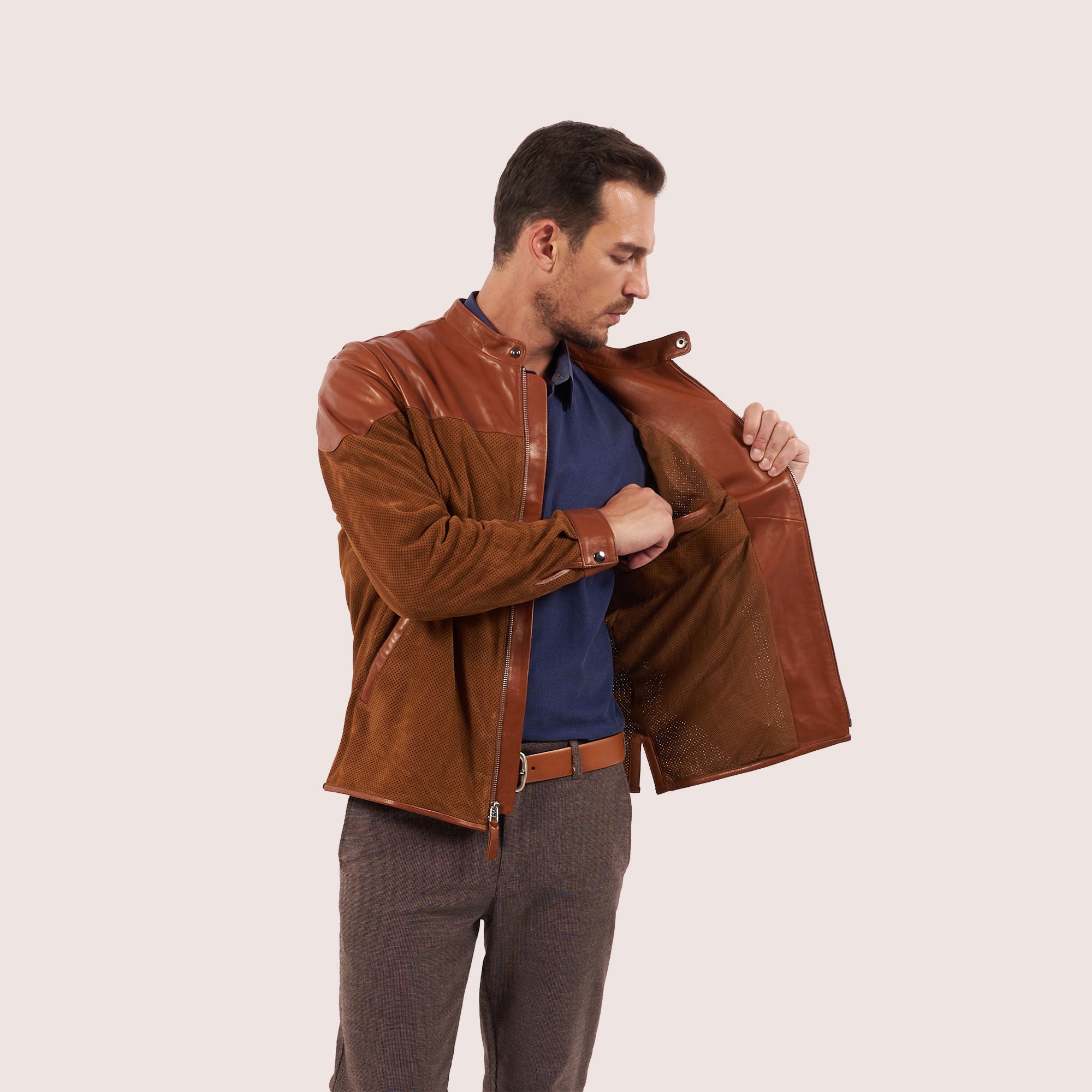 Clayton goat suede jacket