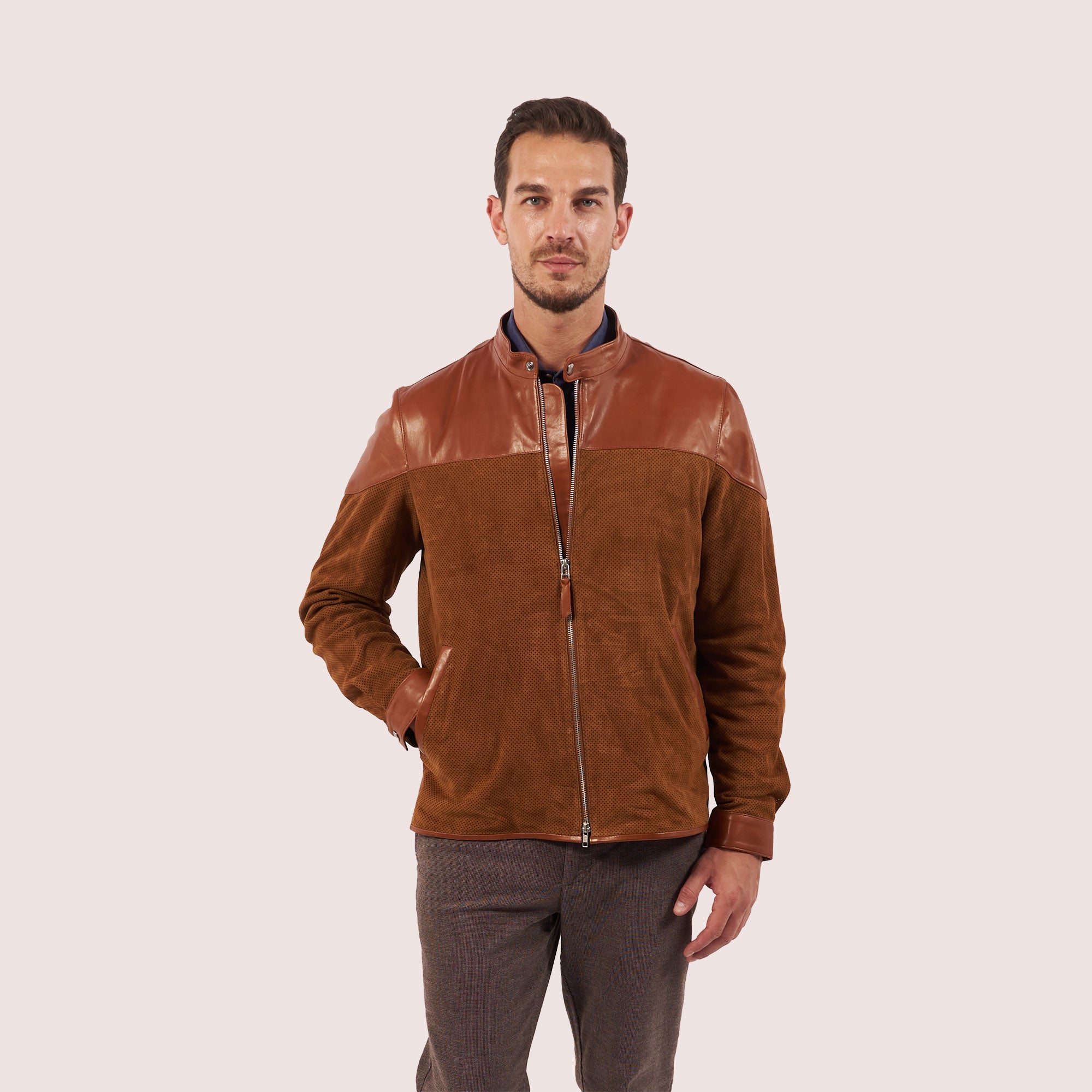 Clayton goat suede jacket