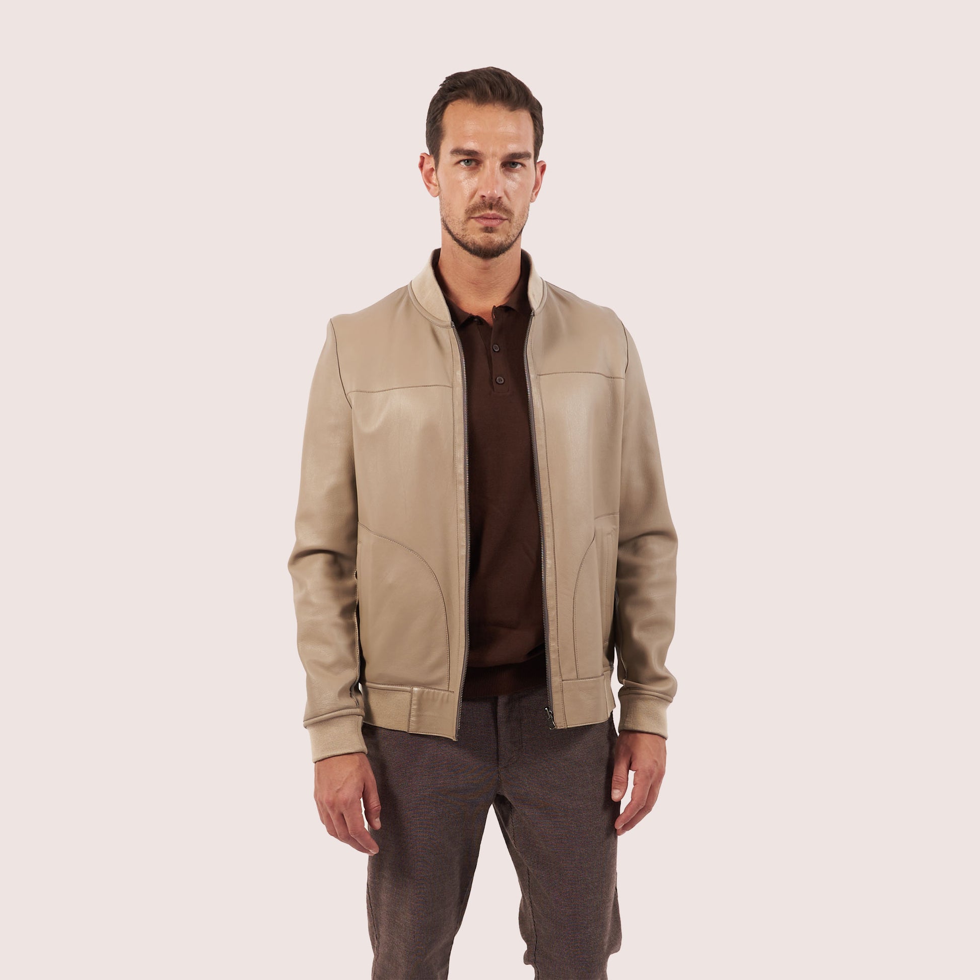 Hayes goat suede jacket