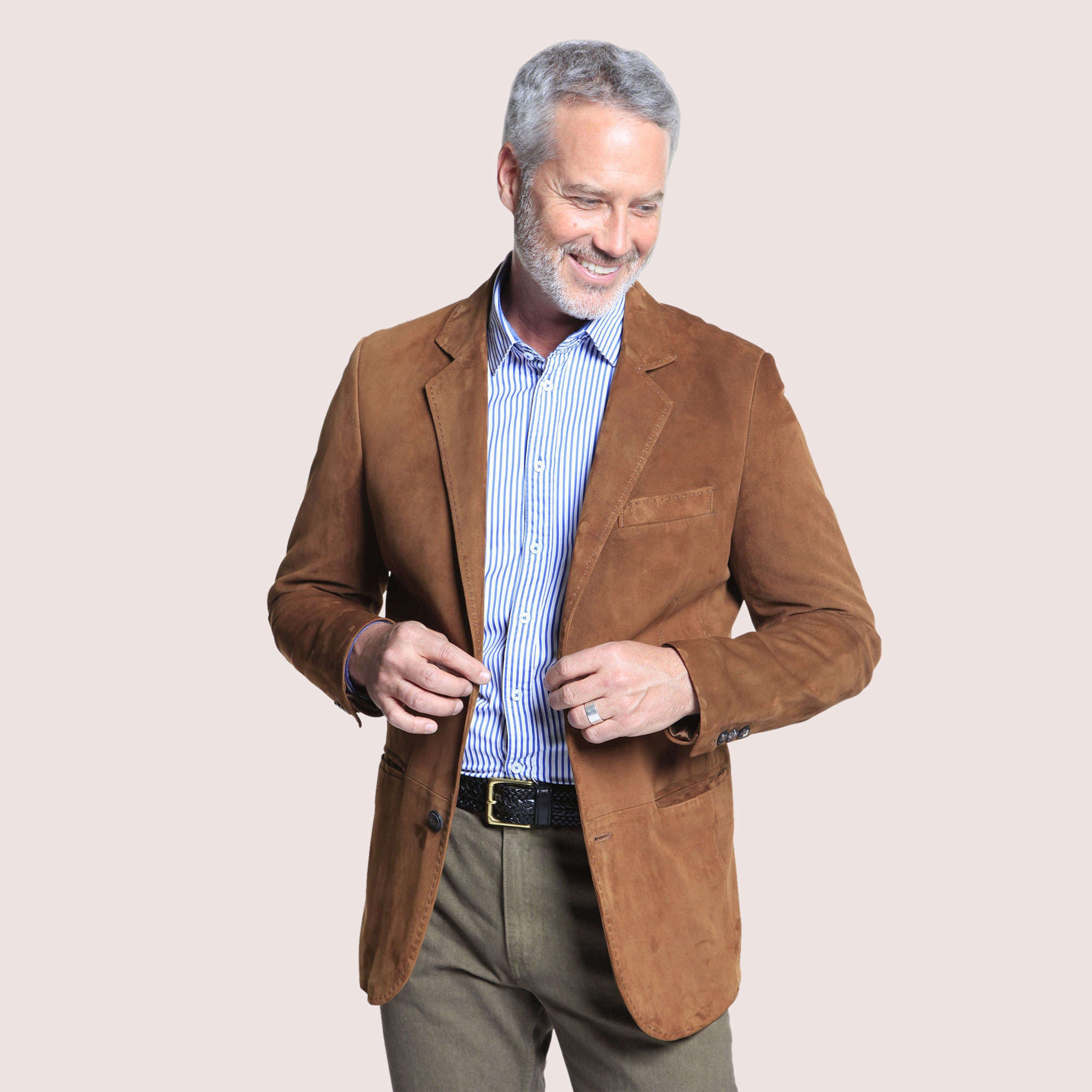 Saratoga Metis Goat Suede Blazer