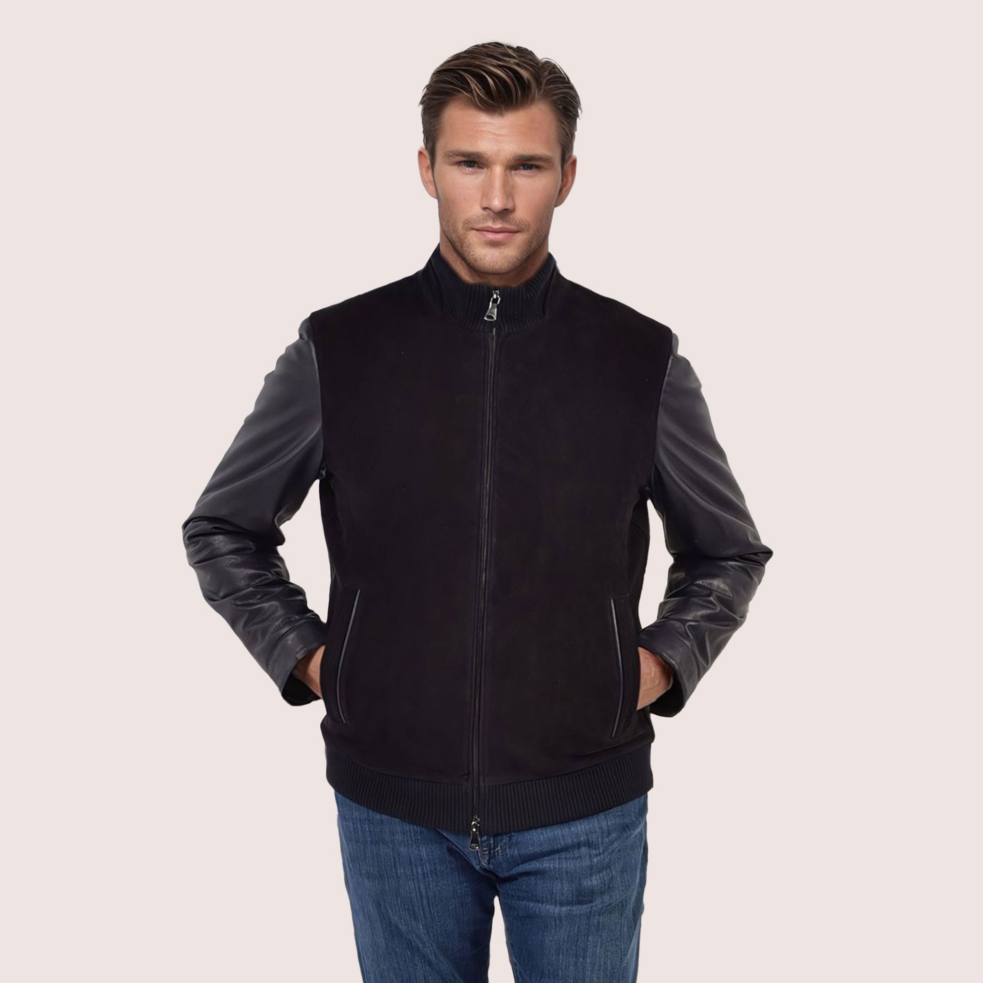 Kellen goat suede jacket