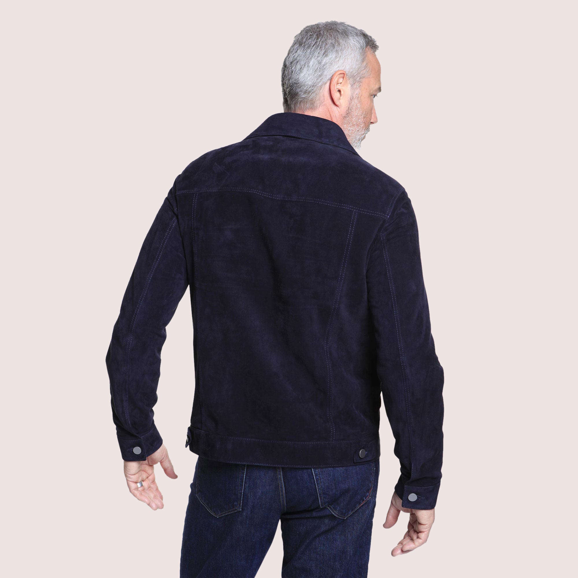 Dupont Goat Suede Trucker Jacket