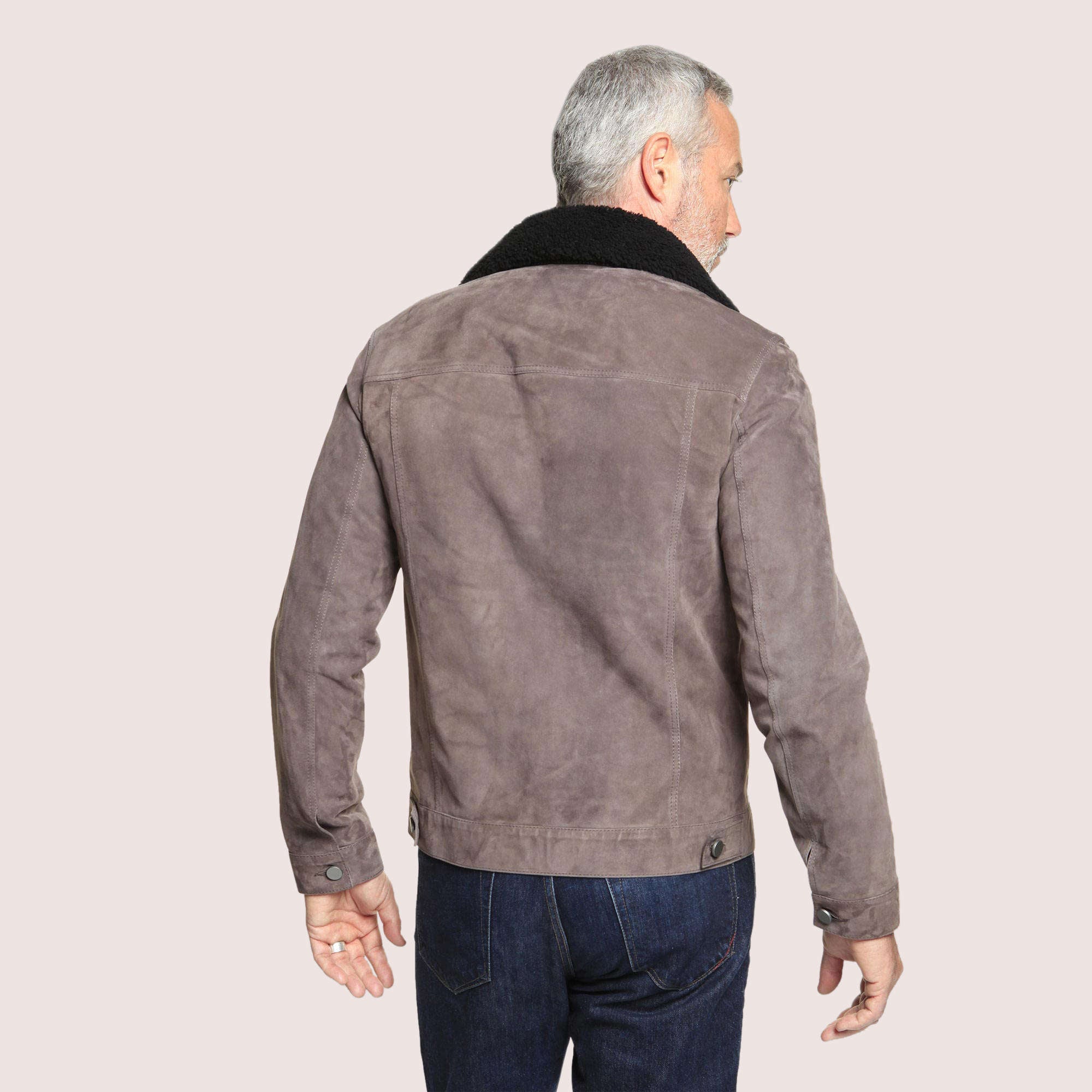 Dupont Goat Suede Trucker Jacket