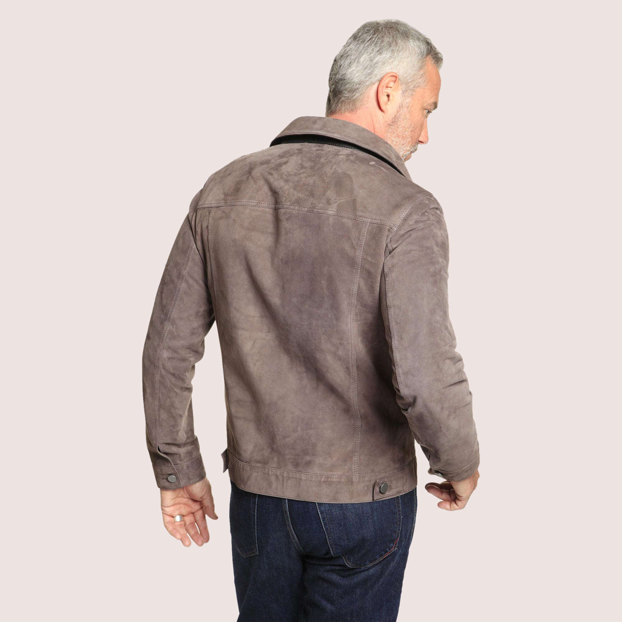 Dupont Goat Suede Trucker Jacket