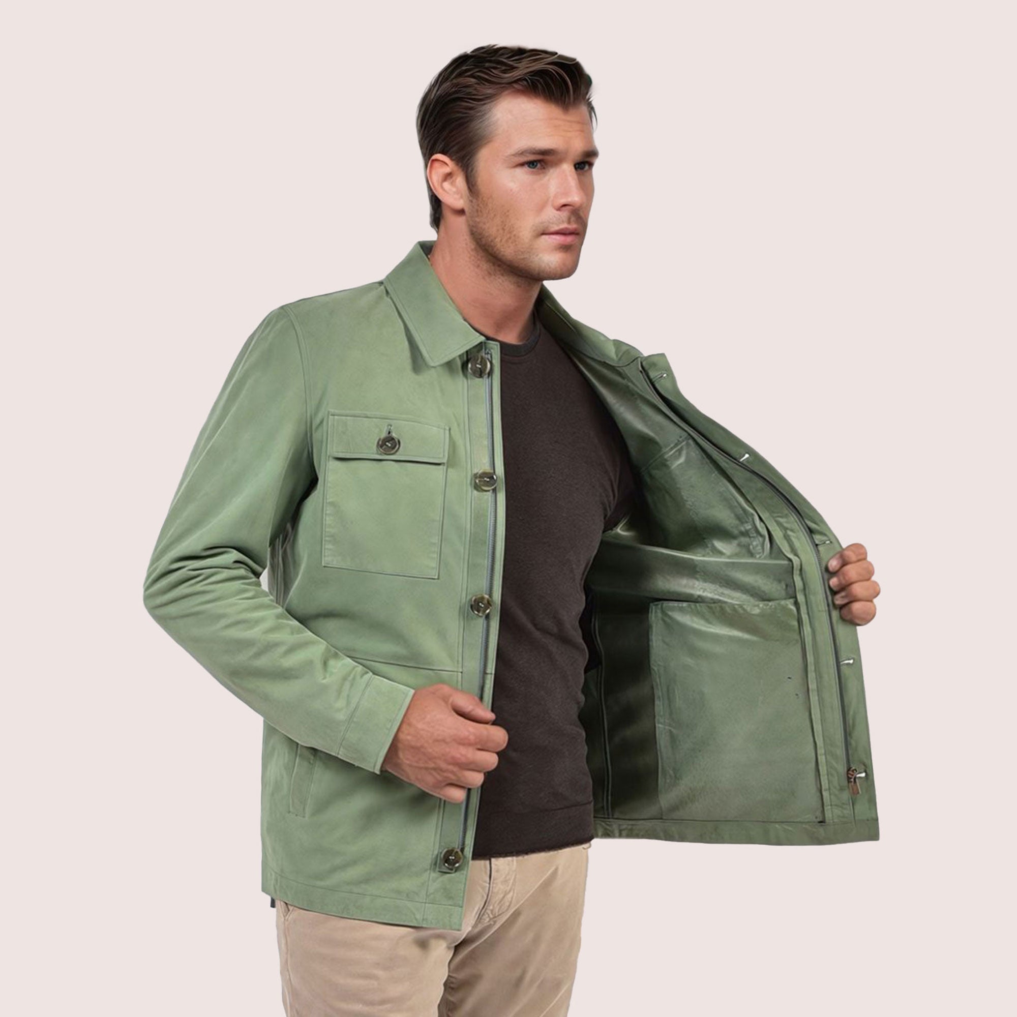 Lawrence Goat Suede Jacket-3