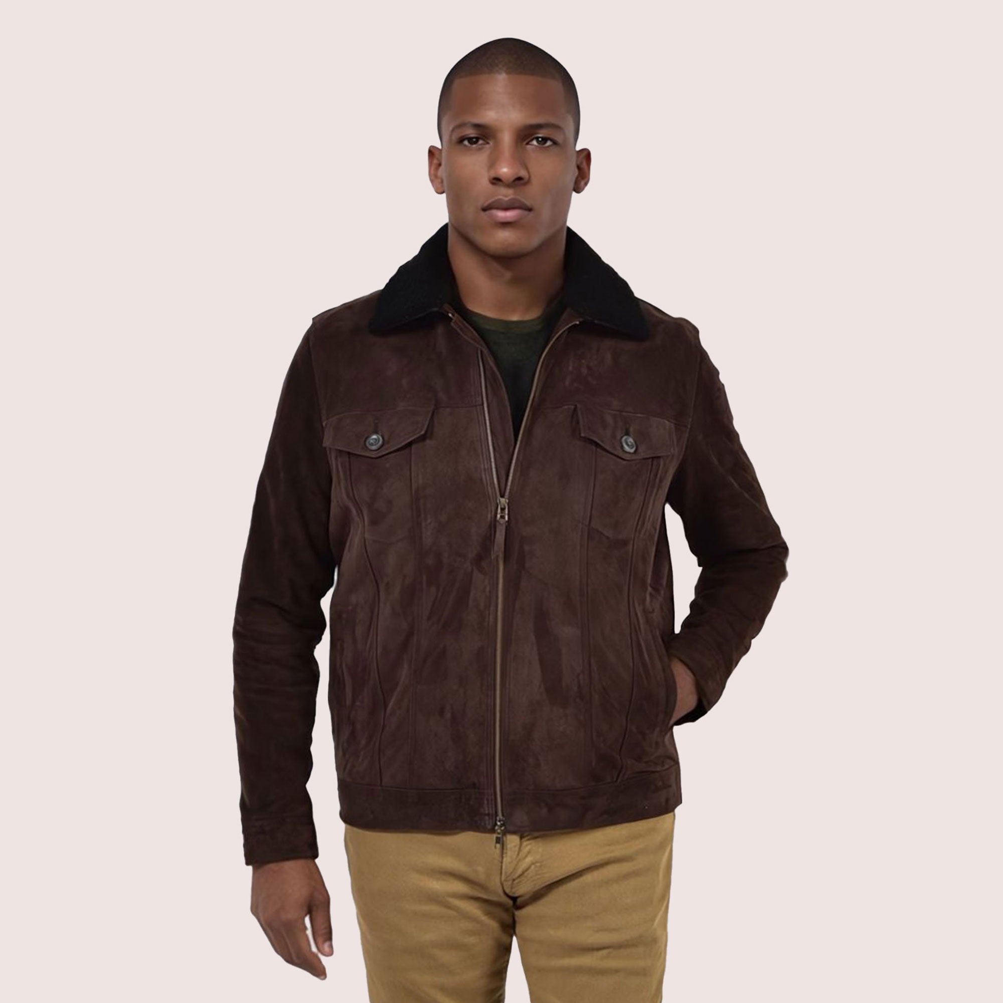 Brooklyn Goat Suede Jacket