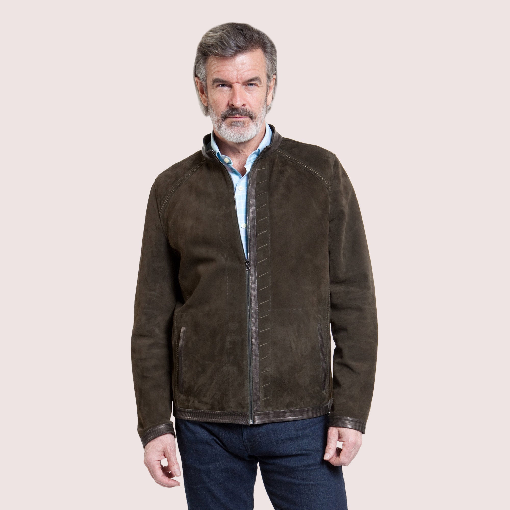 Memphis Reversible Goat Suede Jacket-7