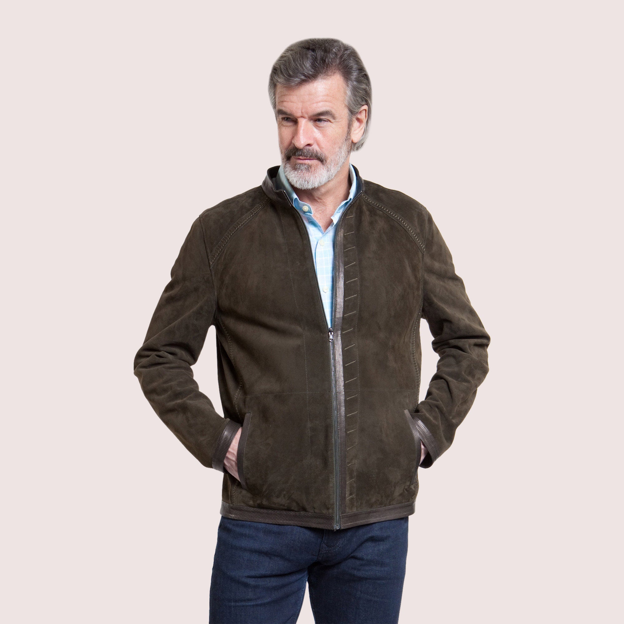 Memphis Reversible Goat Suede Jacket