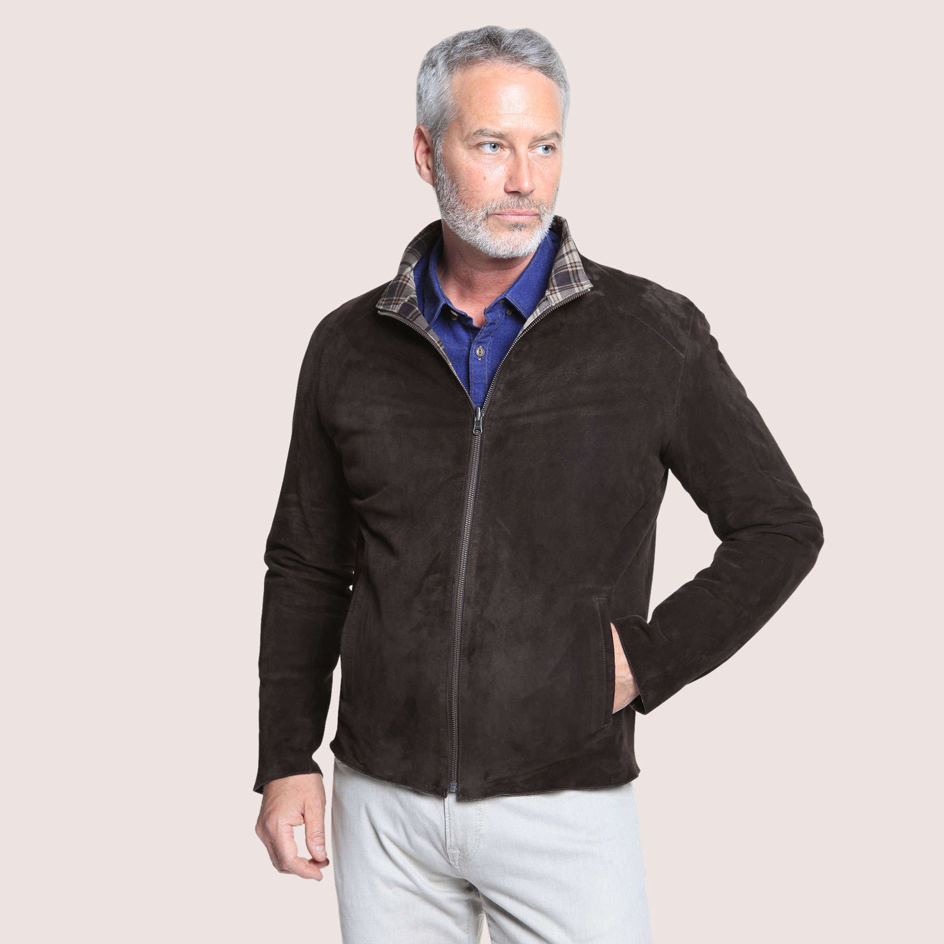 Arizona Reversible Goat Suede Jacket