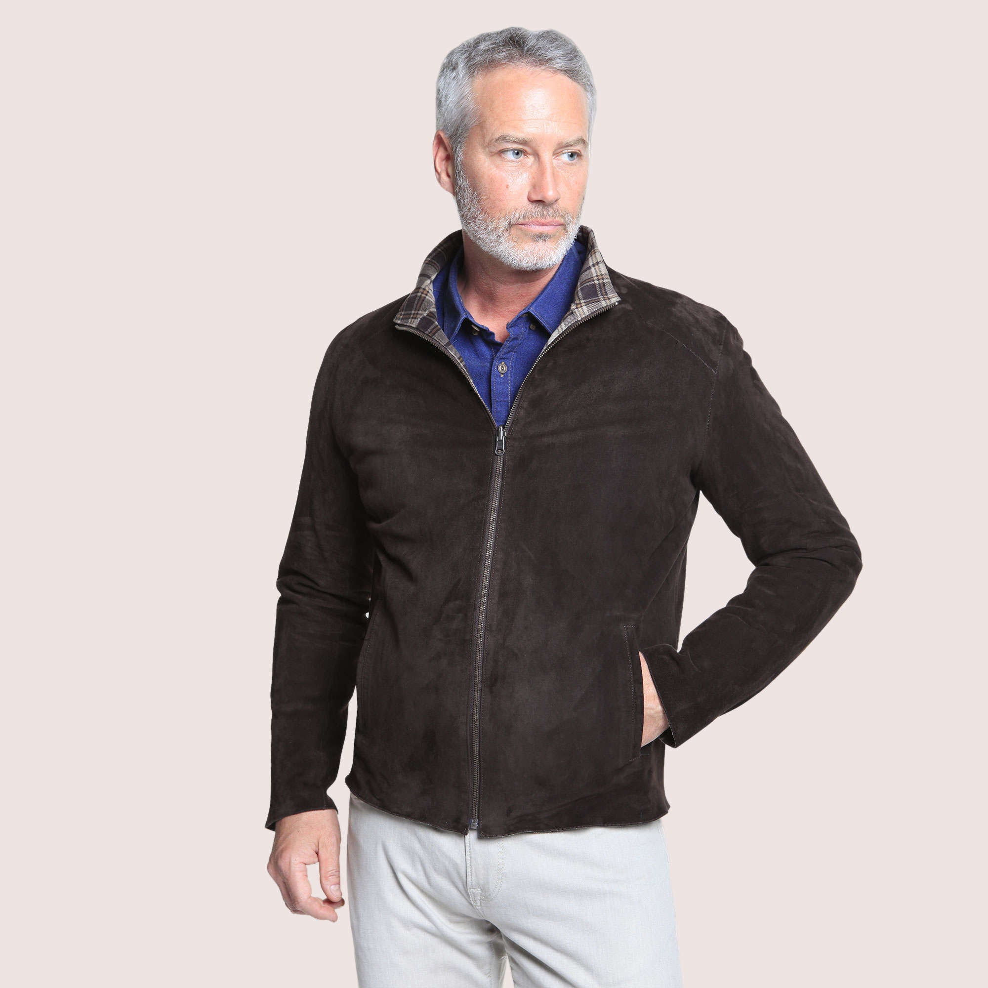 Arizona Reversible Goat Suede Jacket