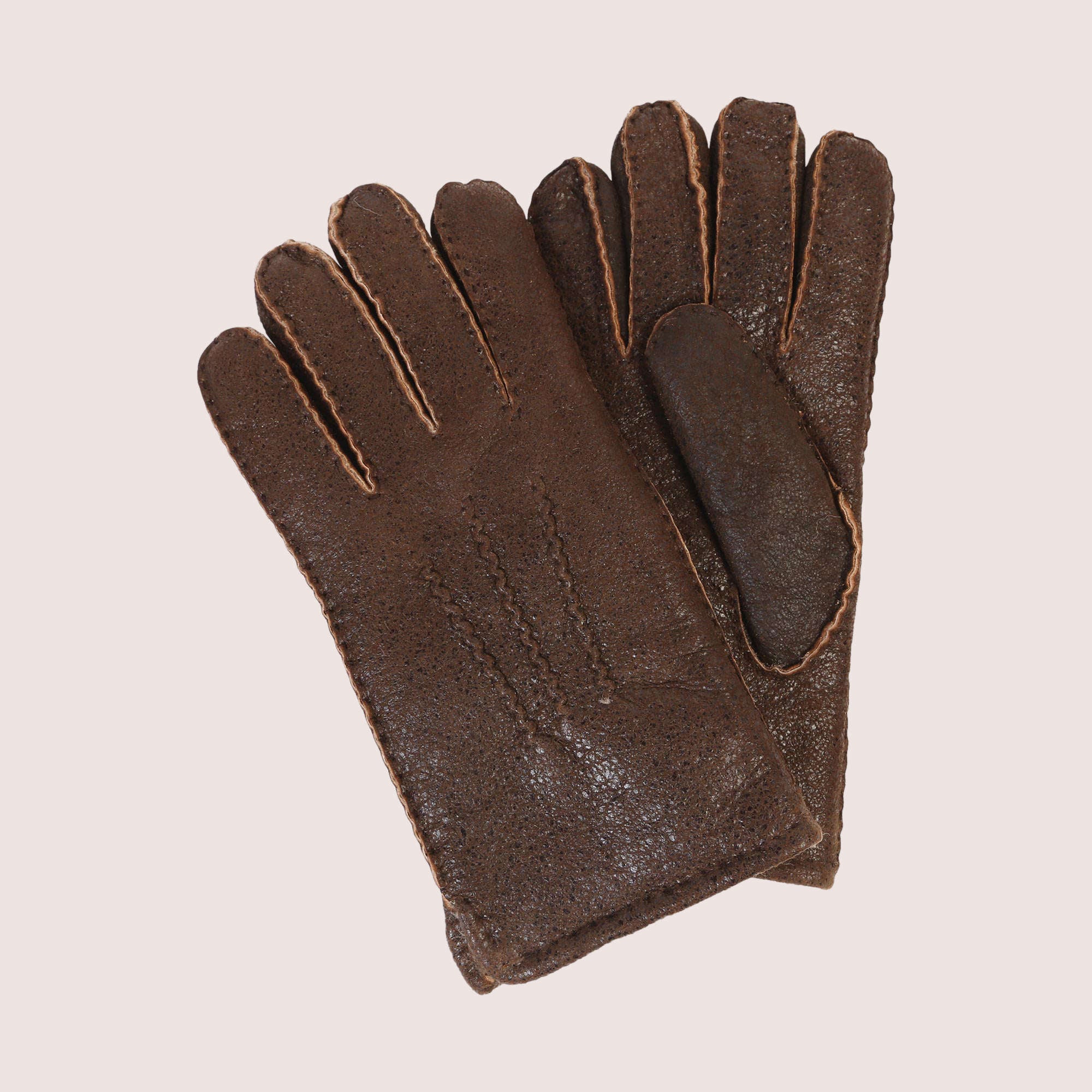 Men's Sheepskin Top-Stitched Gloves-1