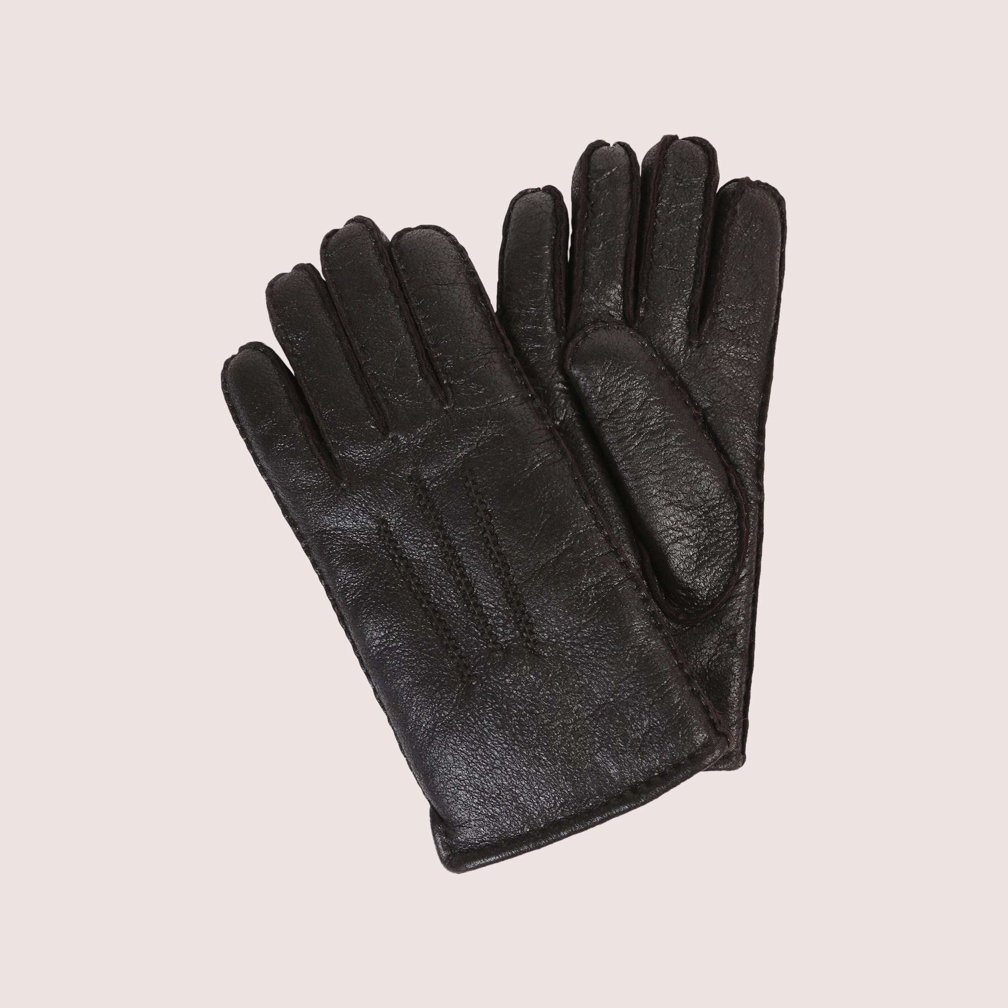Men's Sheepskin Top-Stitched Gloves-3