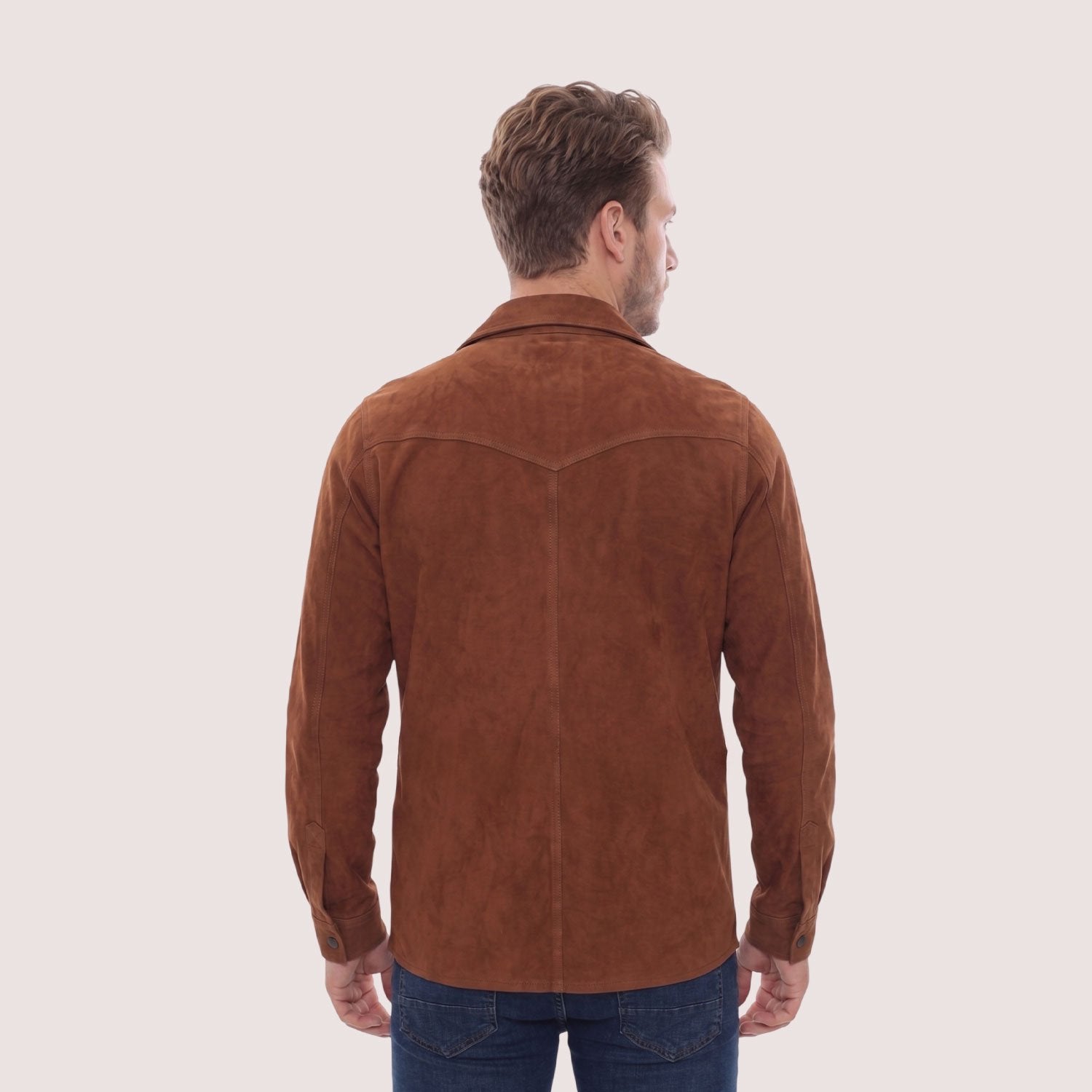 Carmel Goat Suede Shirt