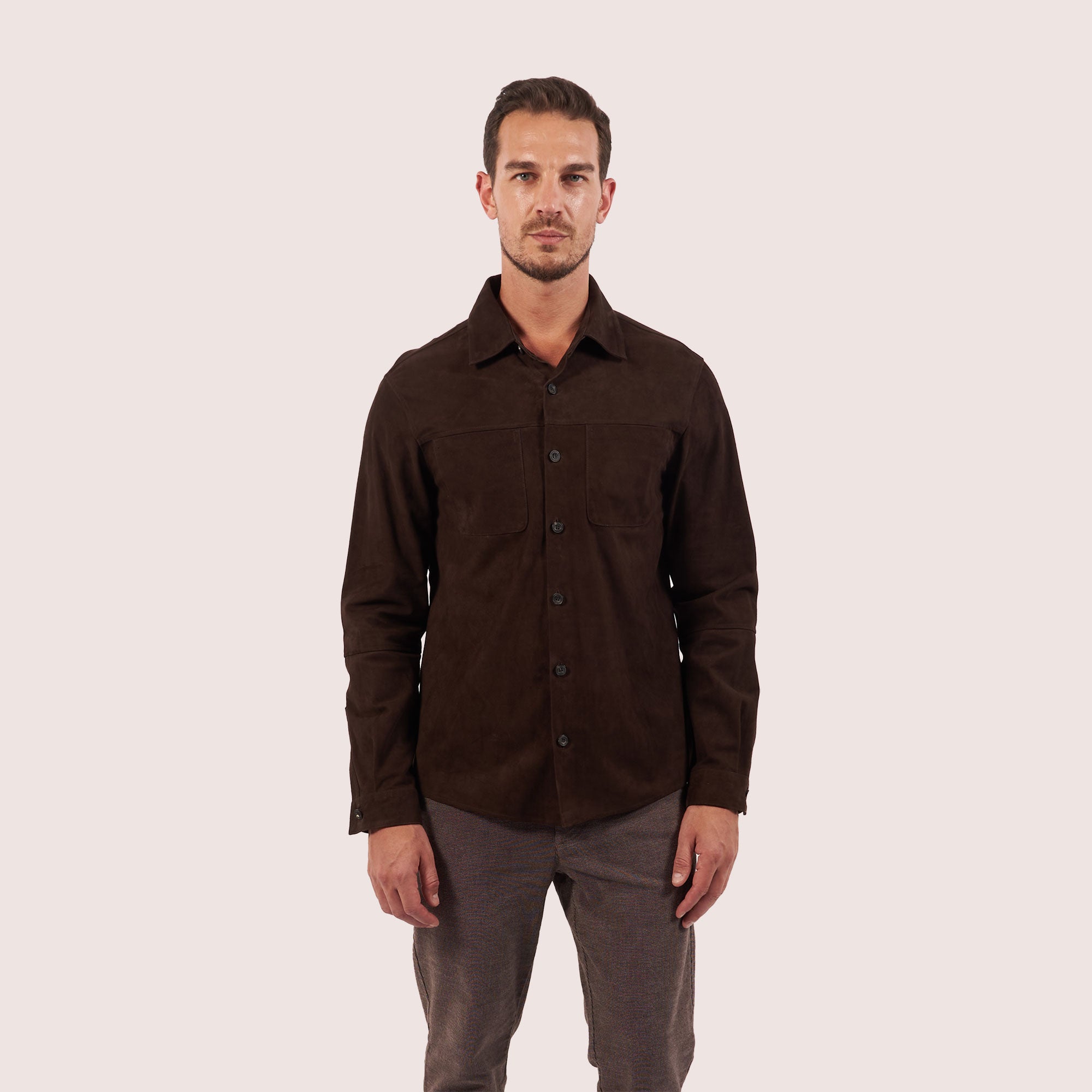 Hartford Goat Suede Shirt-5
