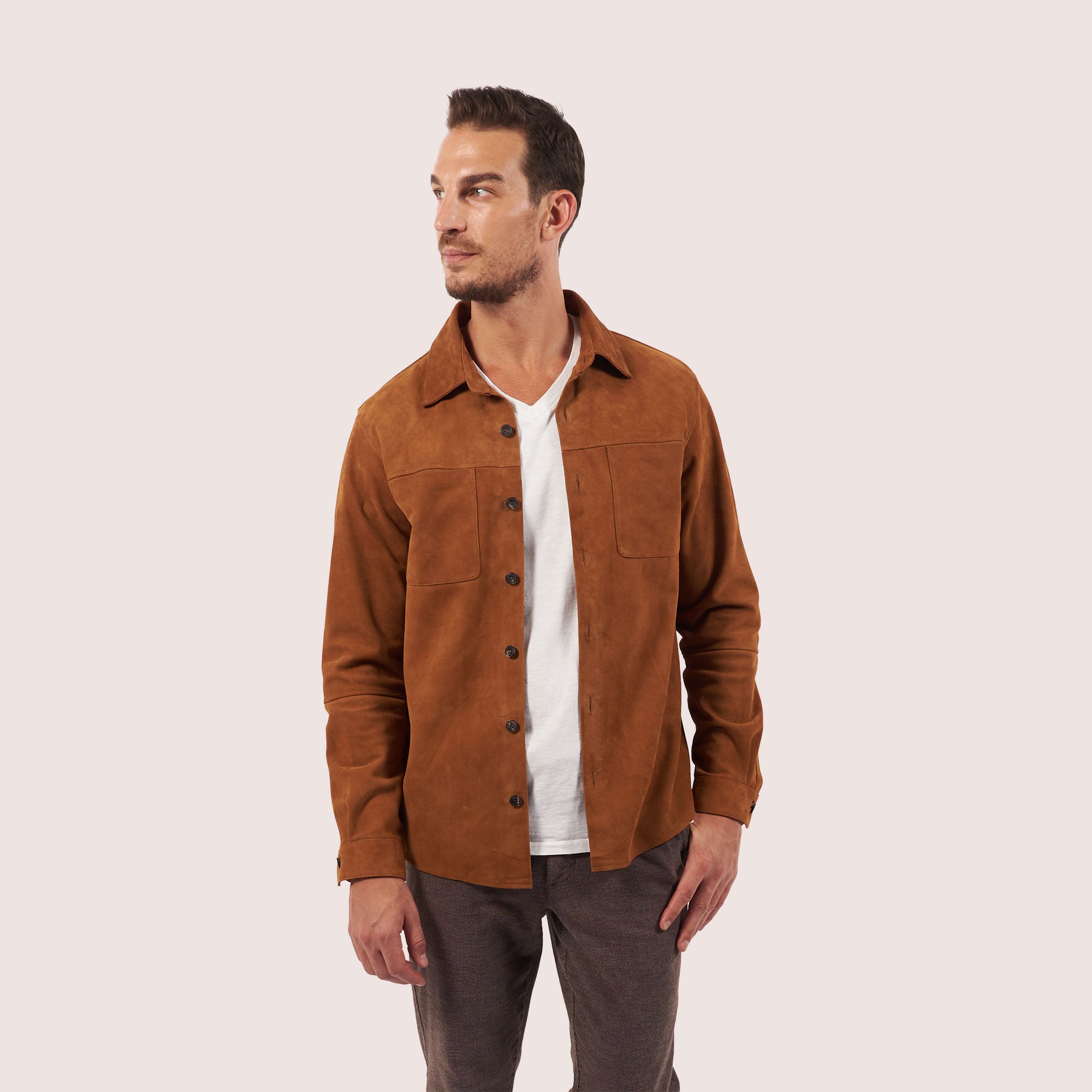 Hartford Goat Suede Shirt-9