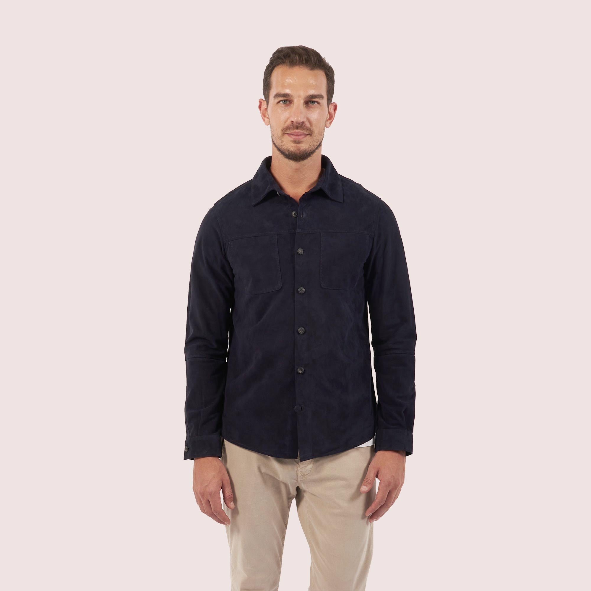Hartford Goat Suede Shirt-14