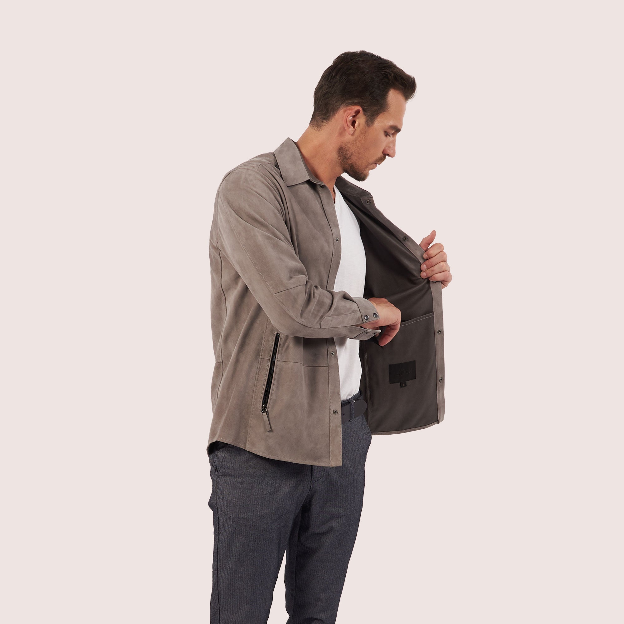 Lawson goat suede shirt