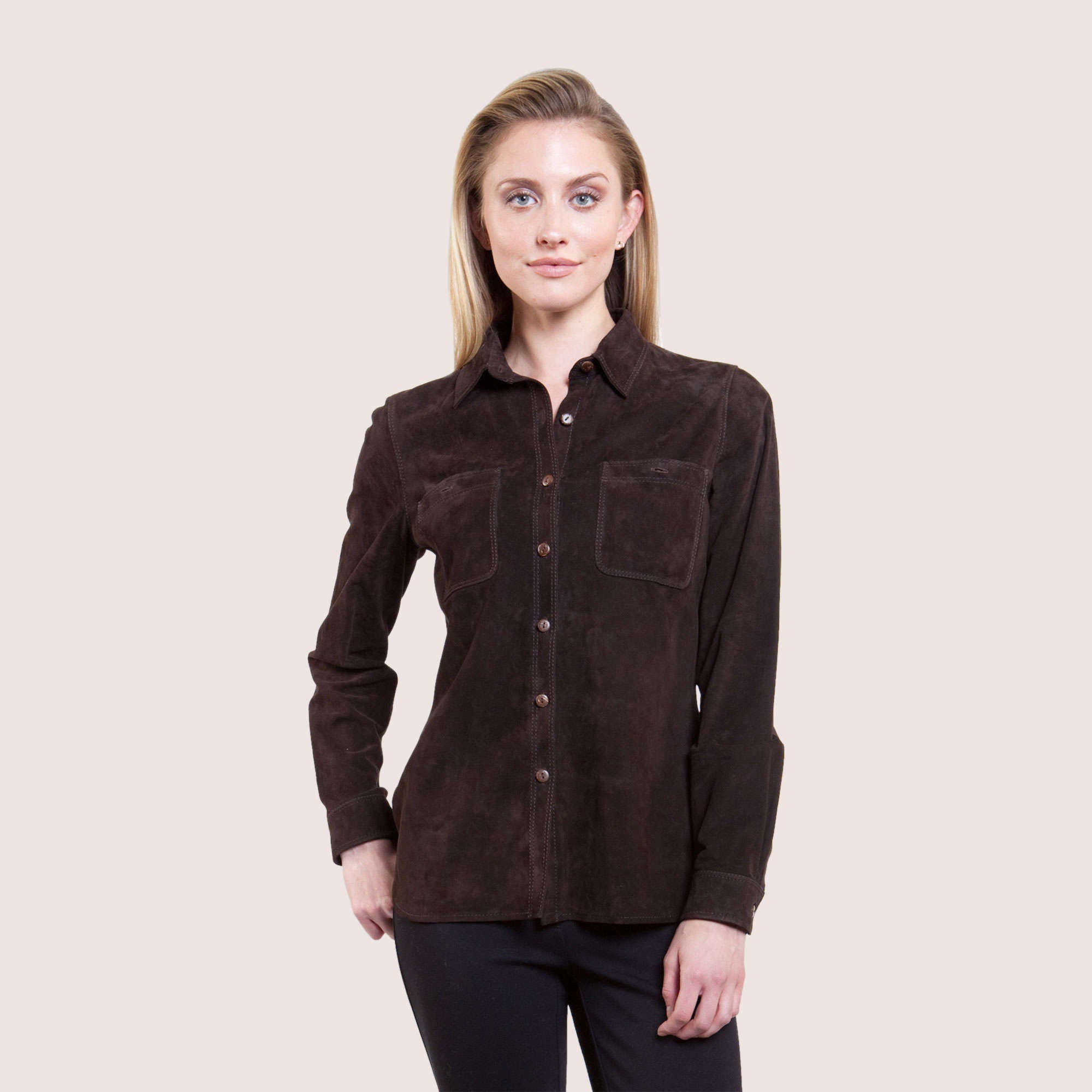 Katie Goat Suede Shirt-4