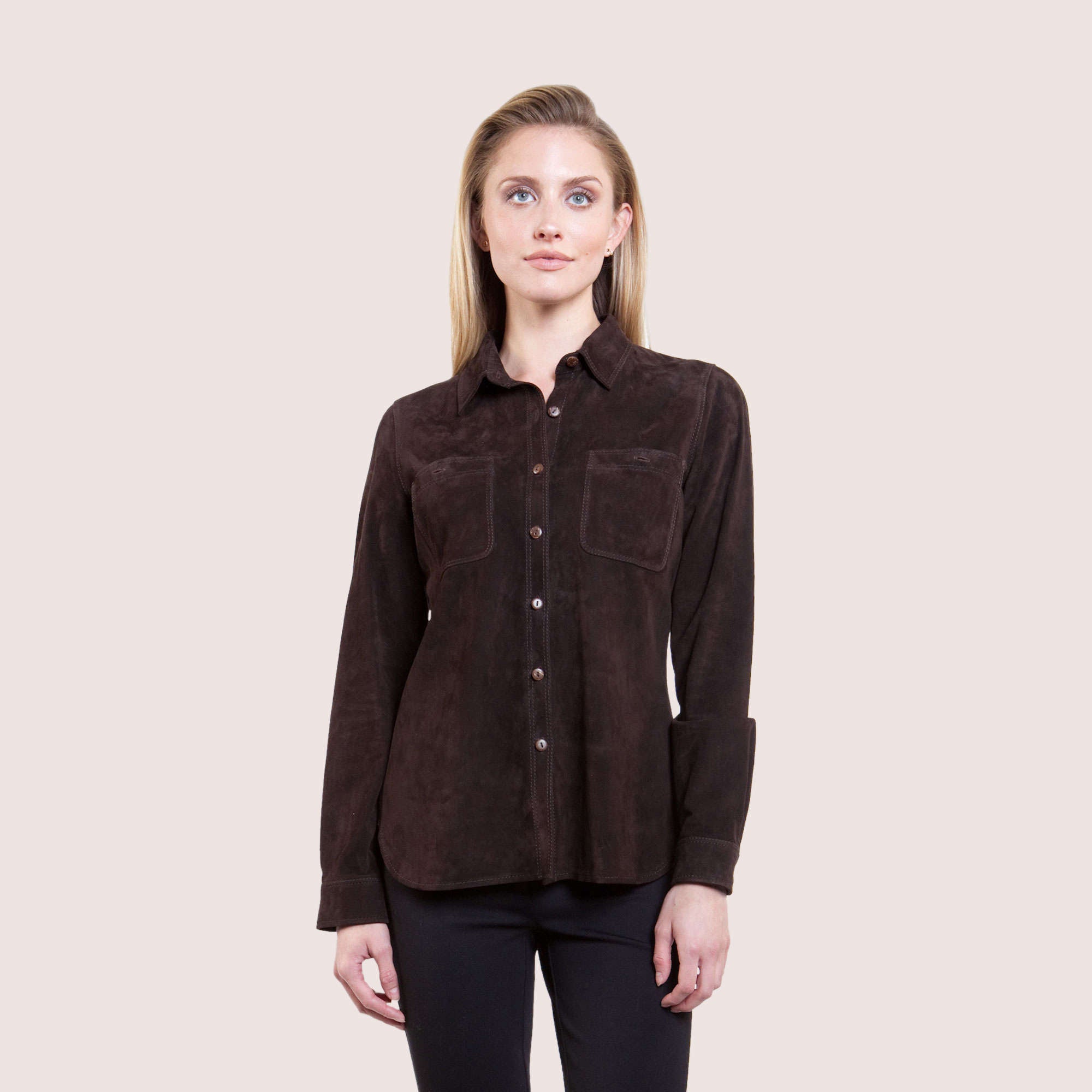 Katie Goat Suede Shirt-5