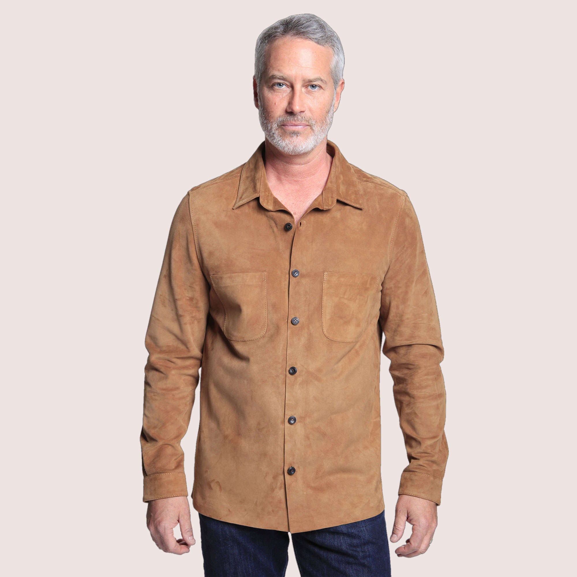Hartford Goat Suede Shirt-18