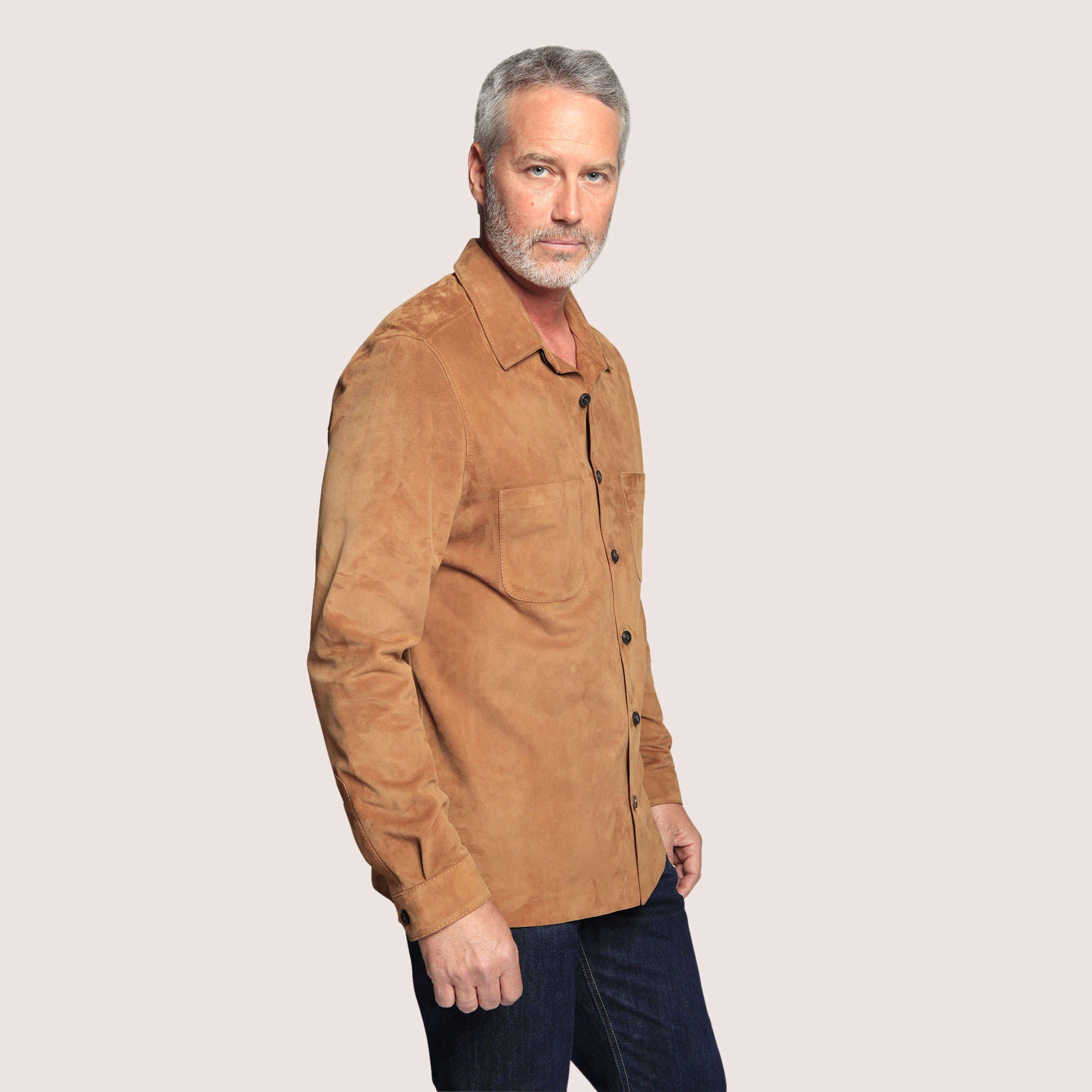 Hartford Goat Suede Shirt-20