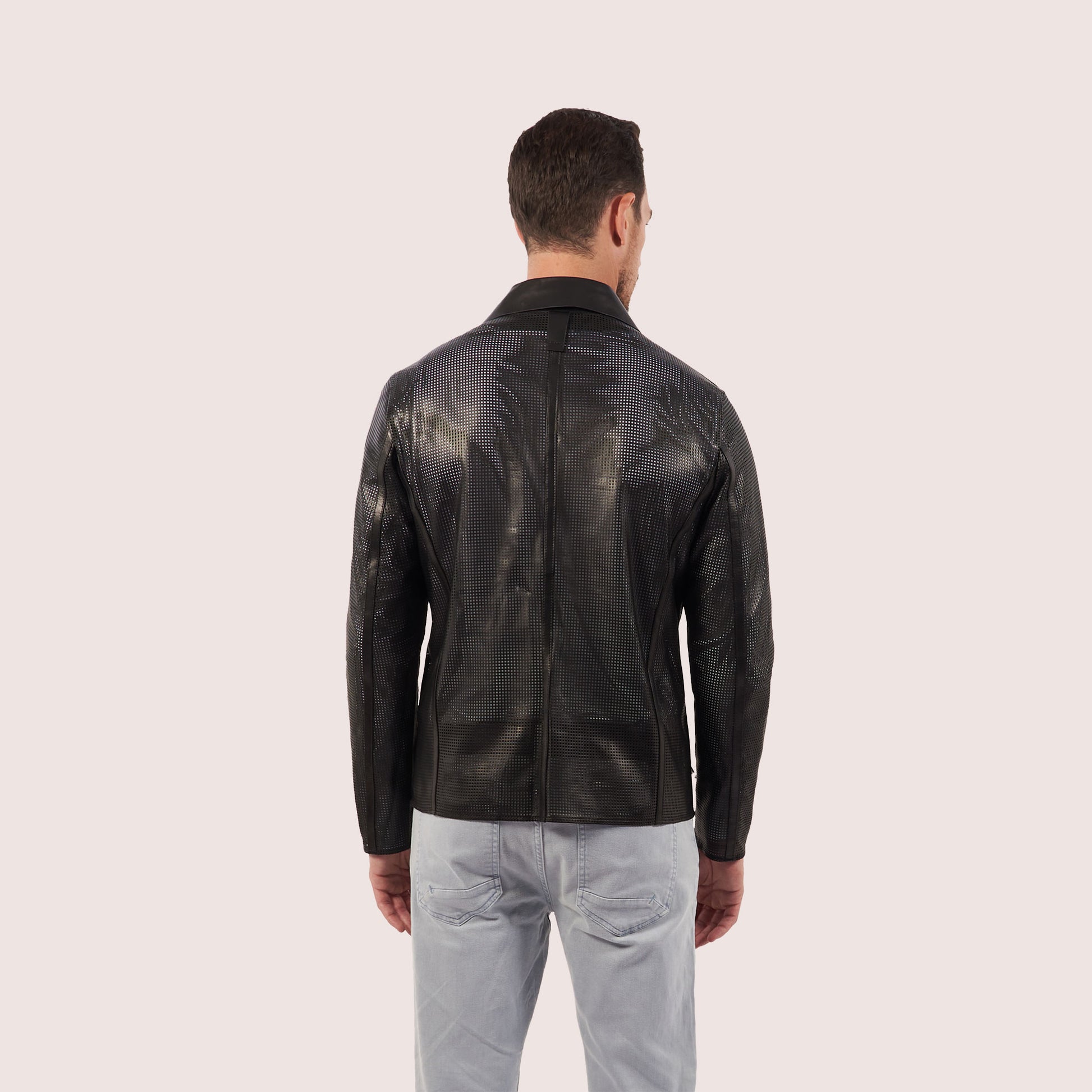 Mercer Perforated Lambskin Jacket
