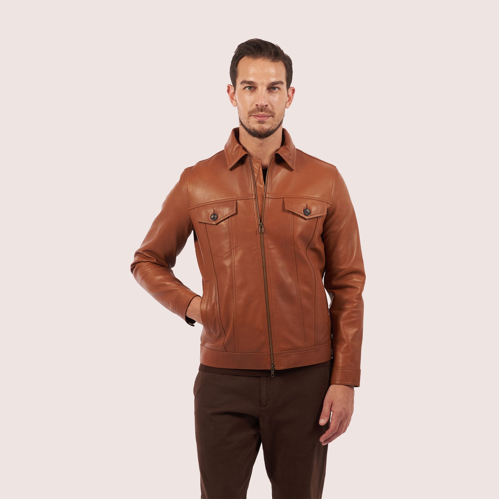 Brooklyn Lambskin Jacket