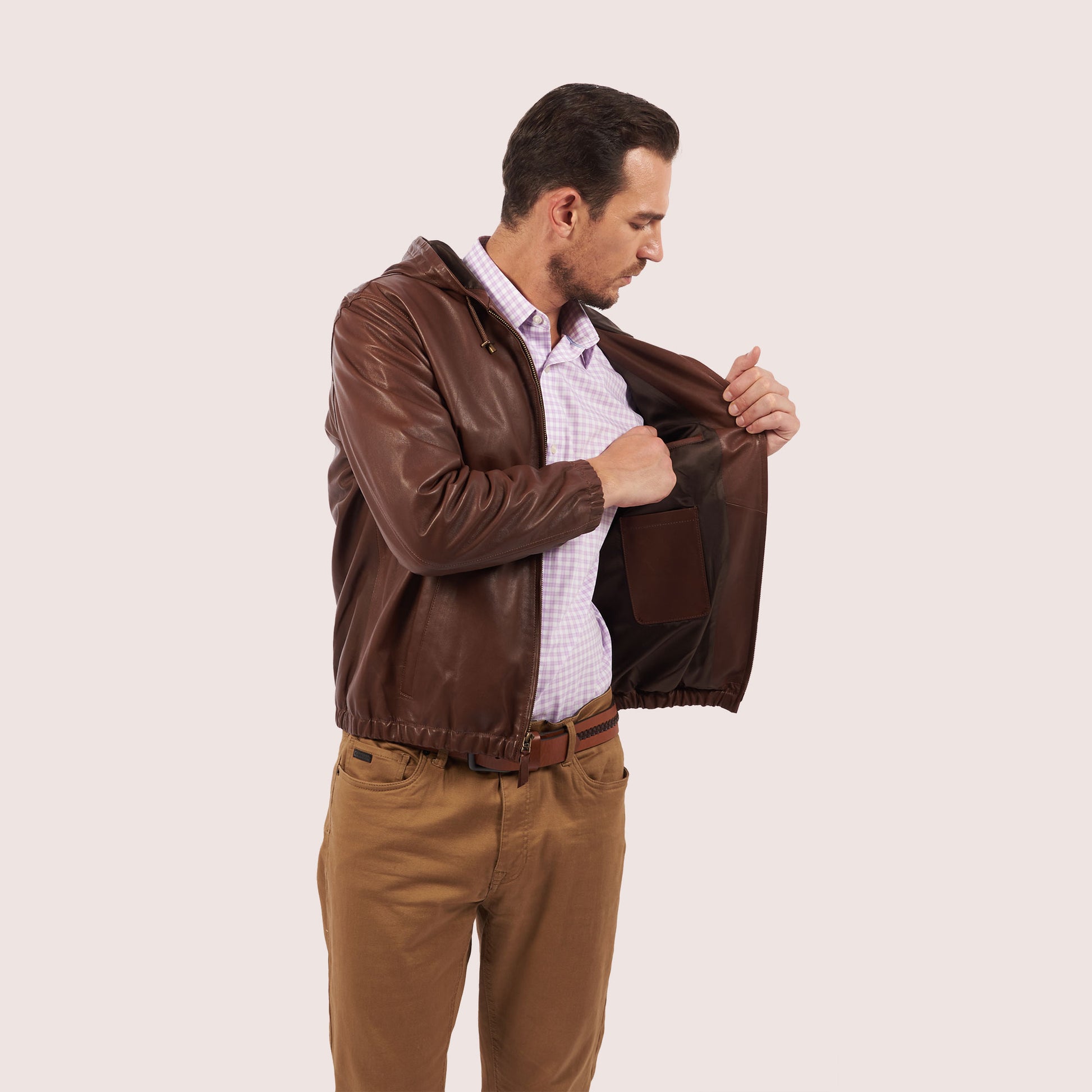 Gaspar Lambskin Hoodie