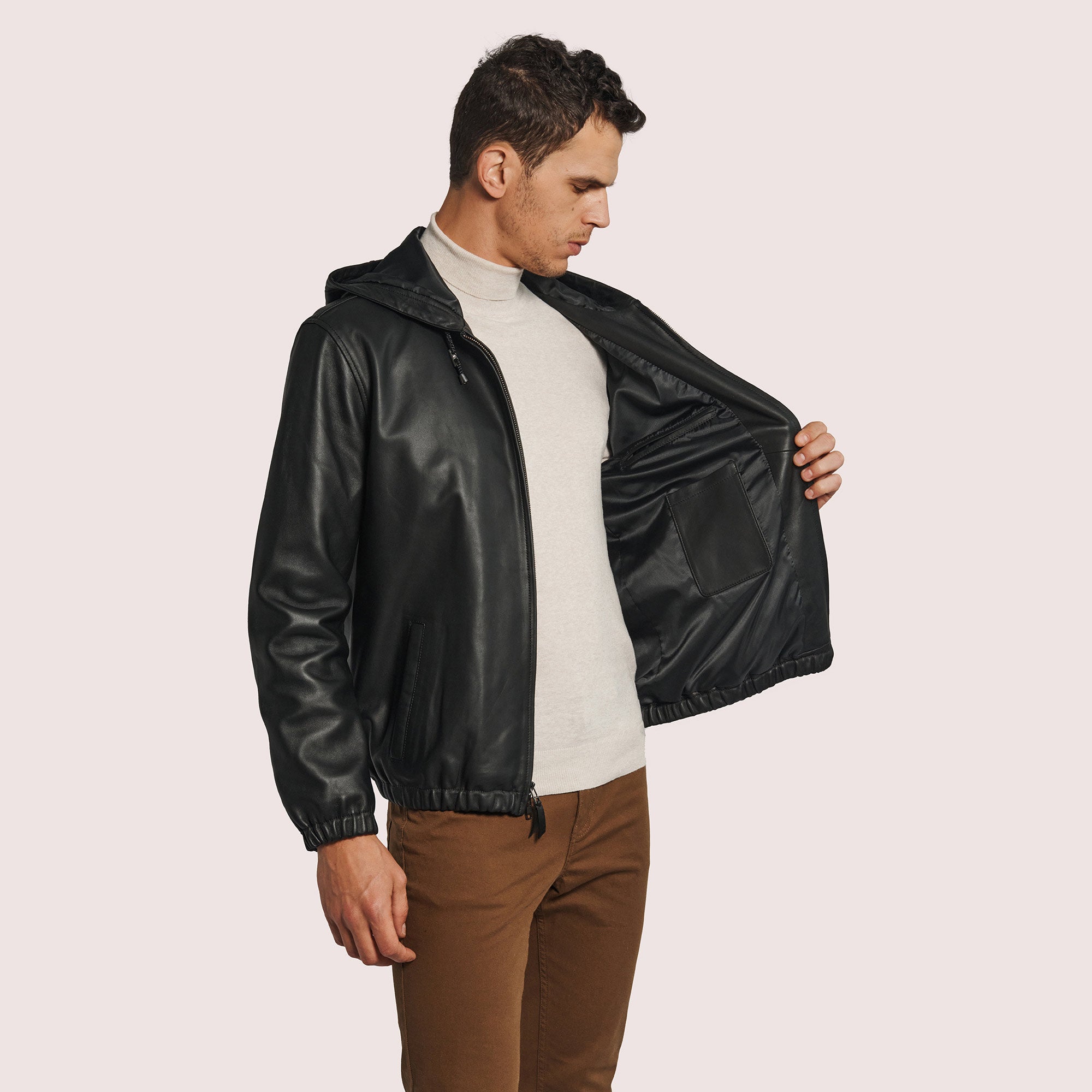 Gaspar Lambskin Hoodie