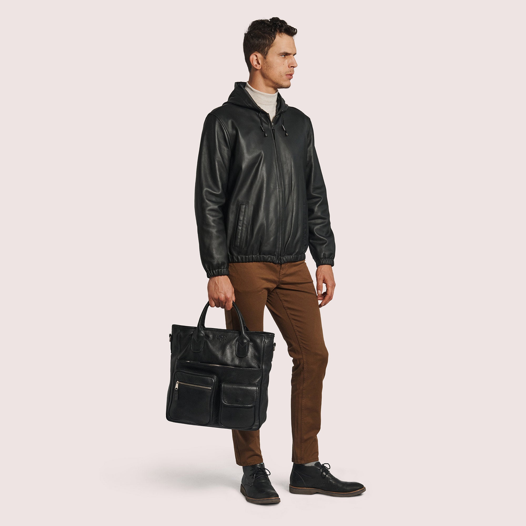 Gaspar Lambskin Hoodie