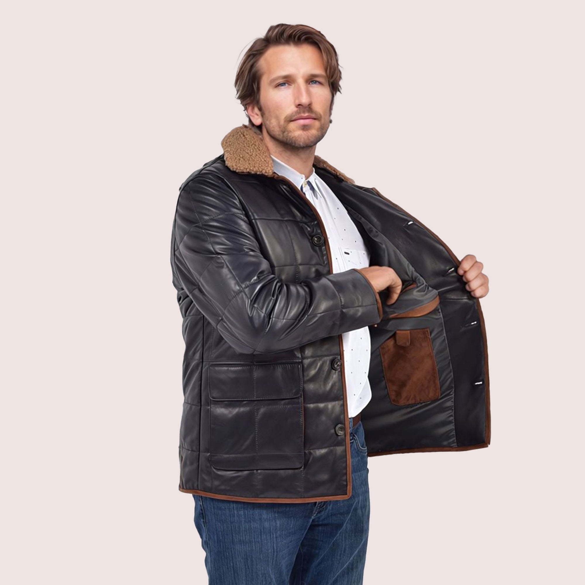 Finnegan lambskin jacket