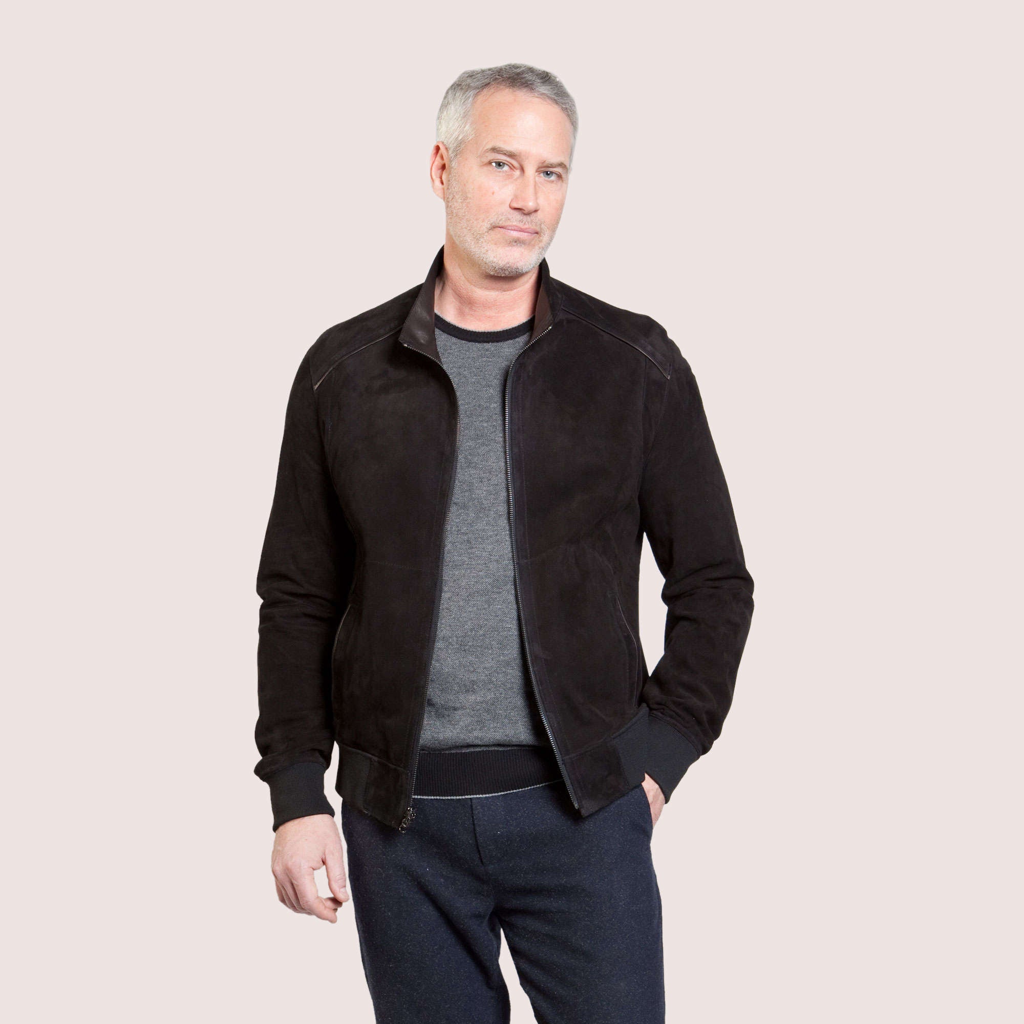 Troy Reversible Goat Suede Jacket-3