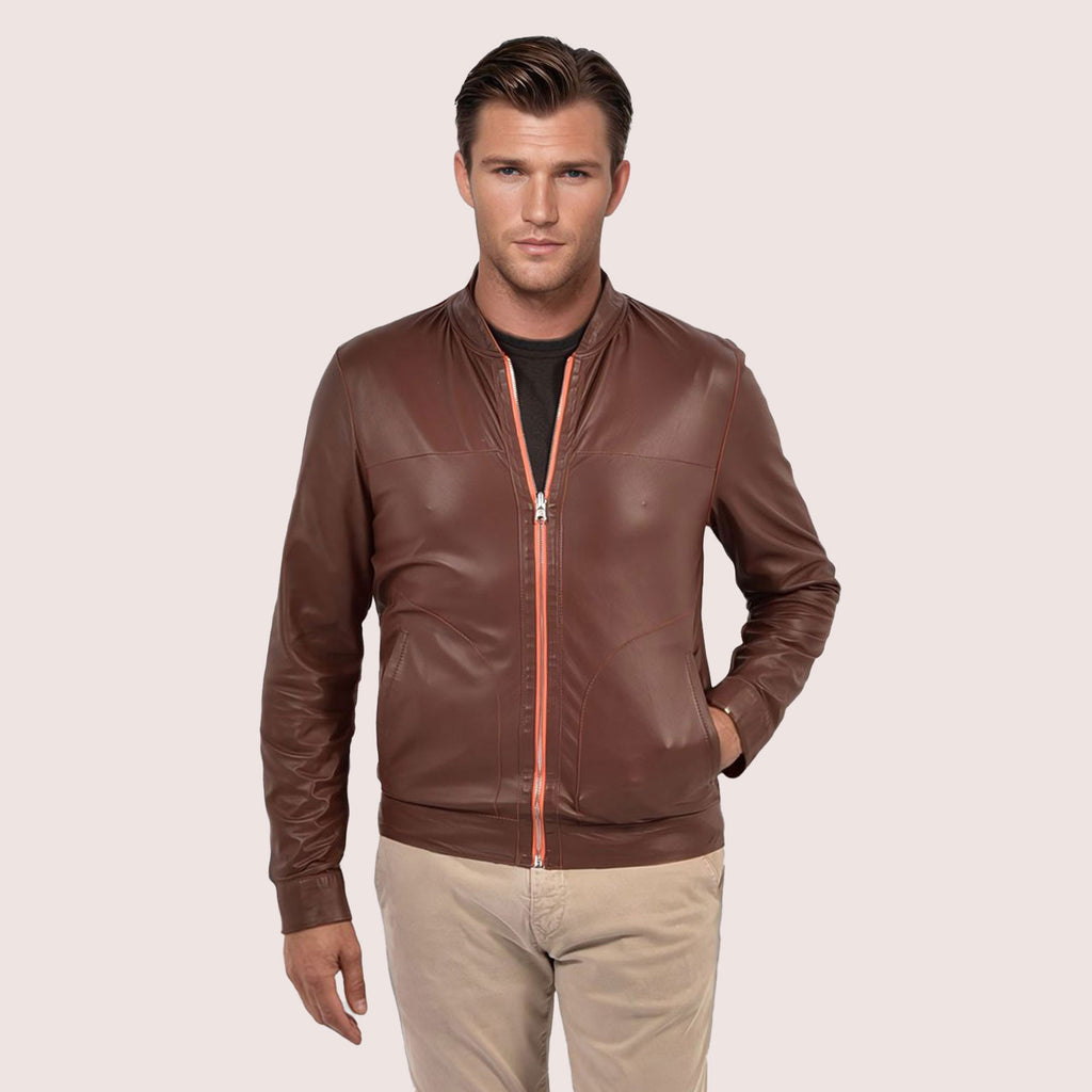 Parker reversible goat suede jacket