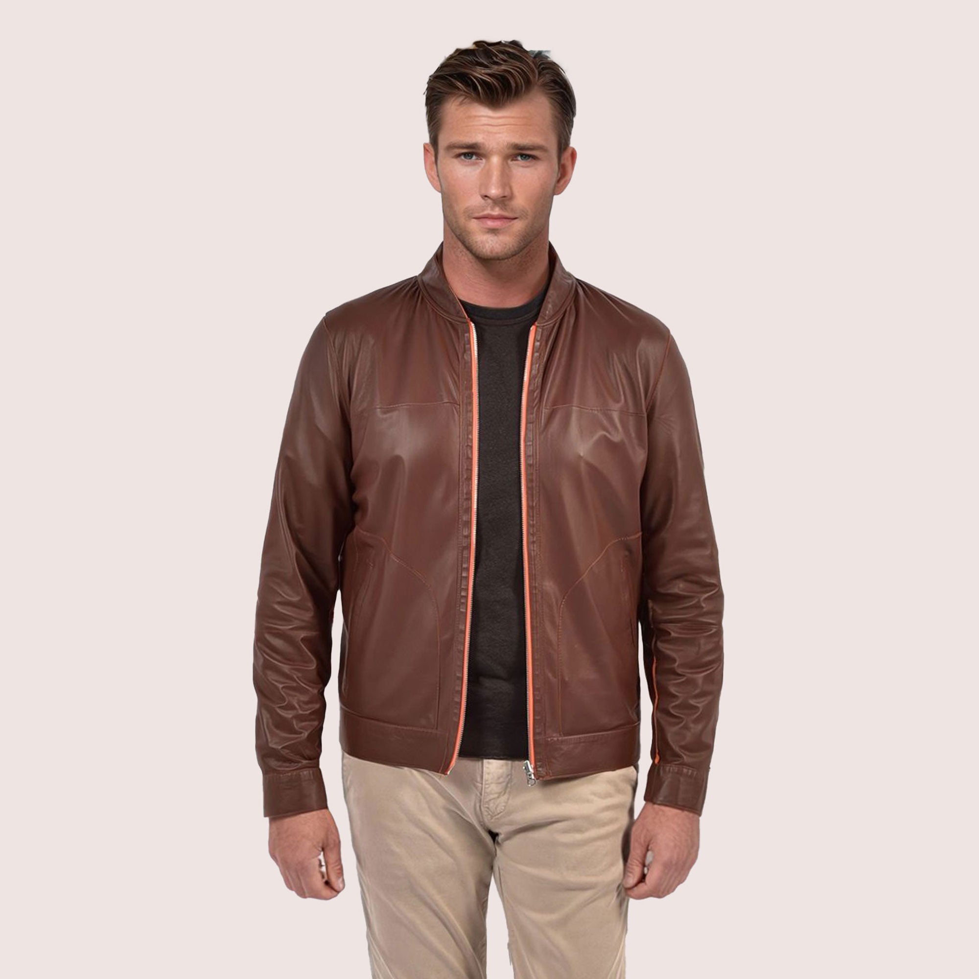 Parker reversible goat suede jacket