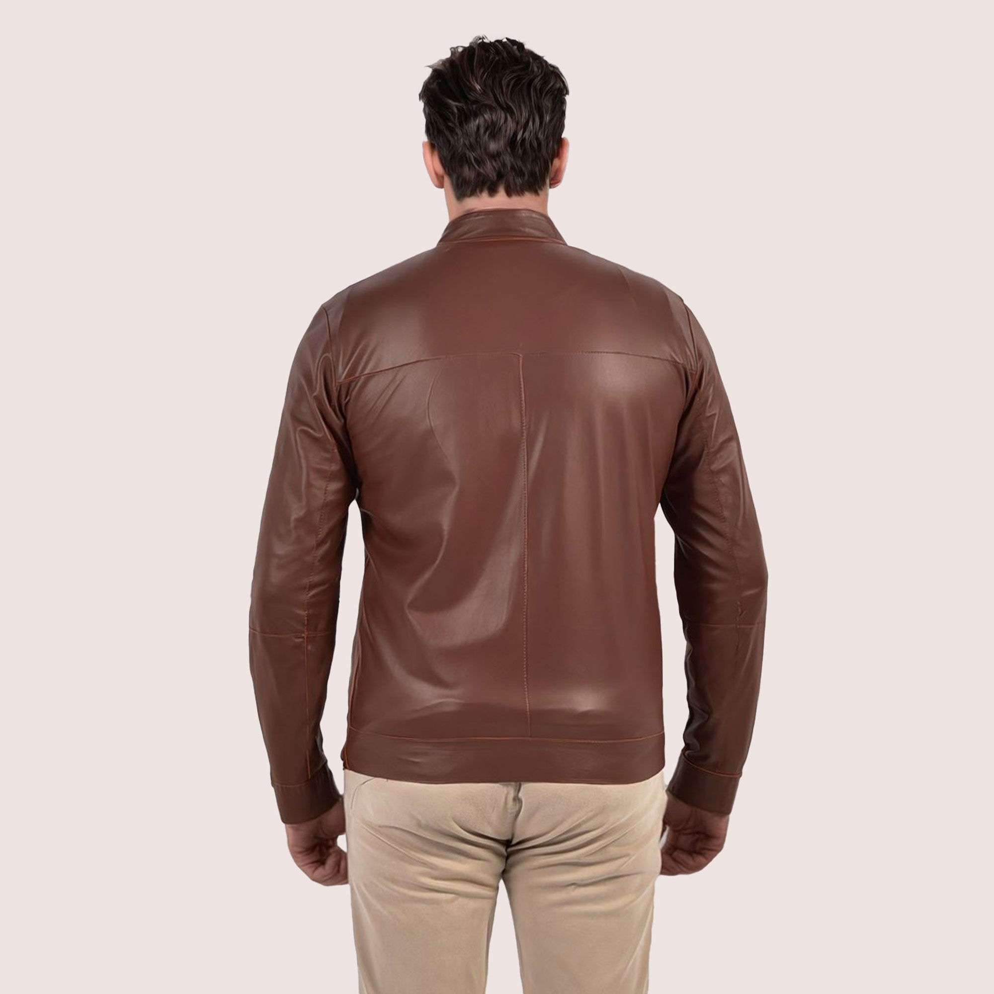 Parker reversible goat suede jacket