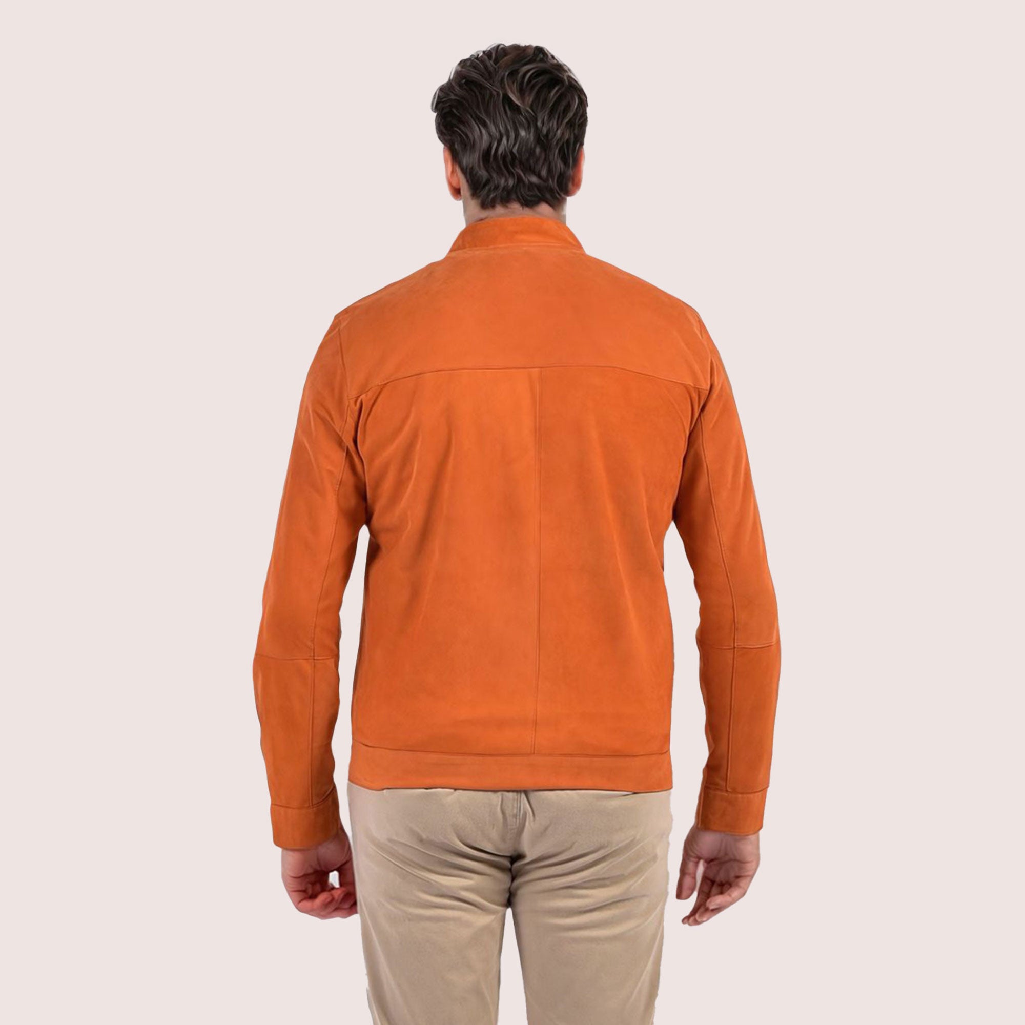 Parker reversible goat suede jacket