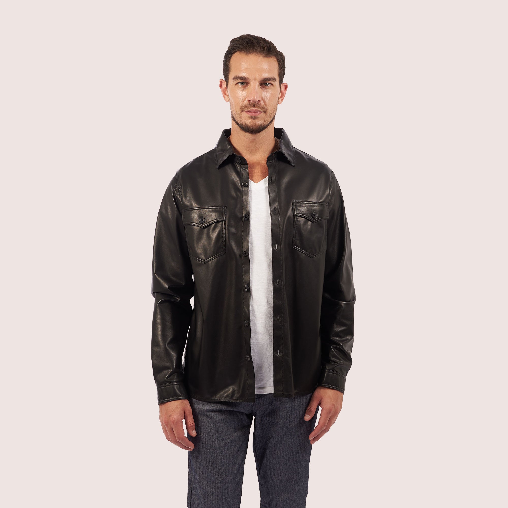 Quincy Lambskin Shirt