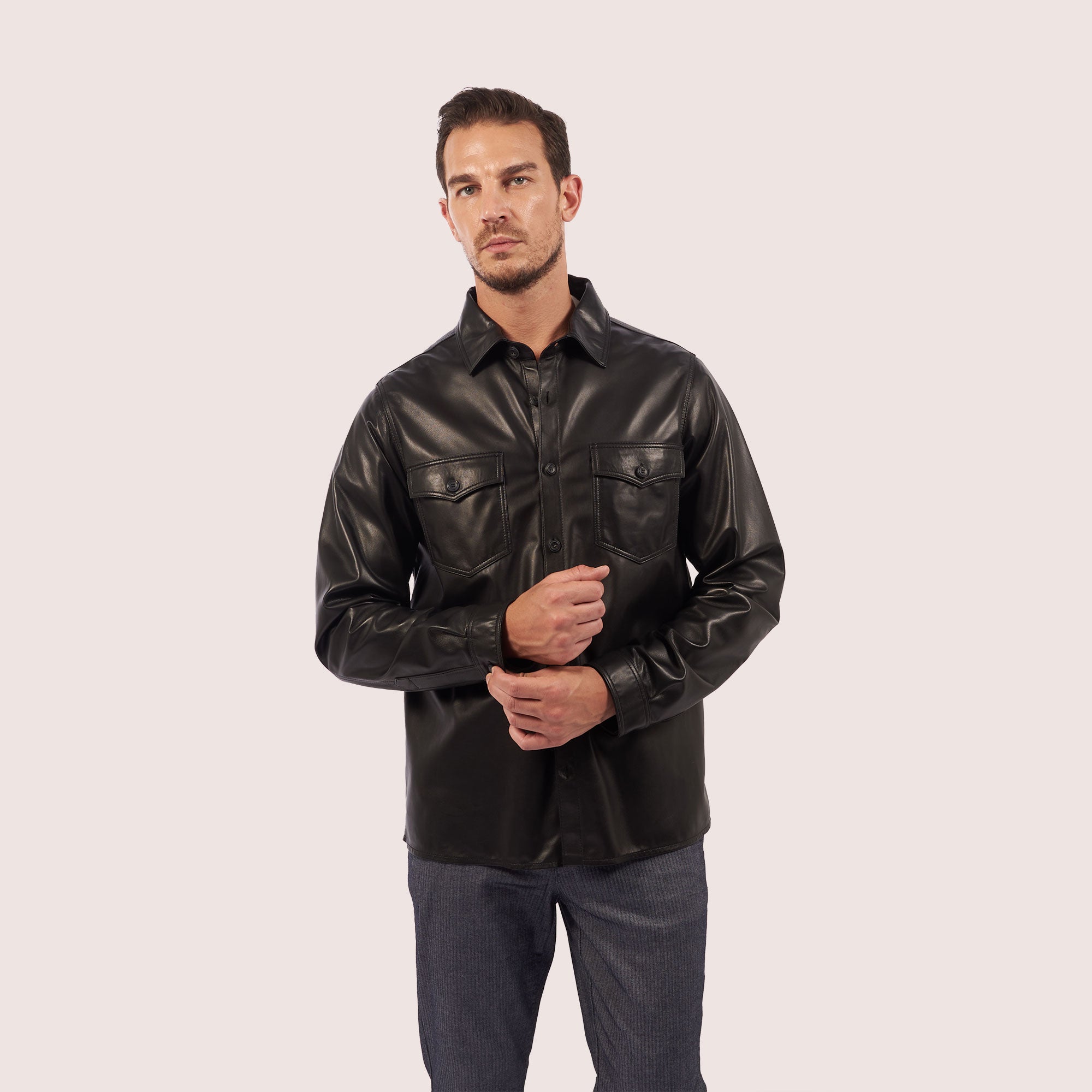 Quincy Lambskin Shirt-3