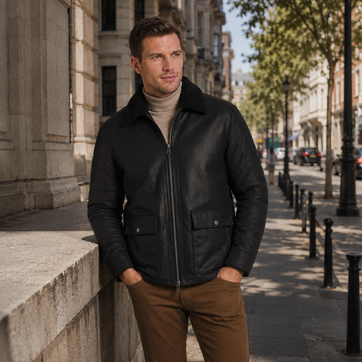 Camden Weatherproof/Shearling Jacket-4