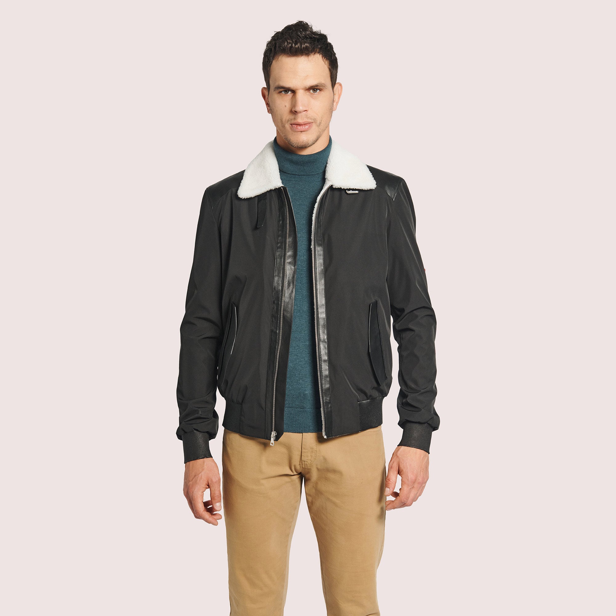 Ashford Weatherproof Fabric/Shearling Jacket