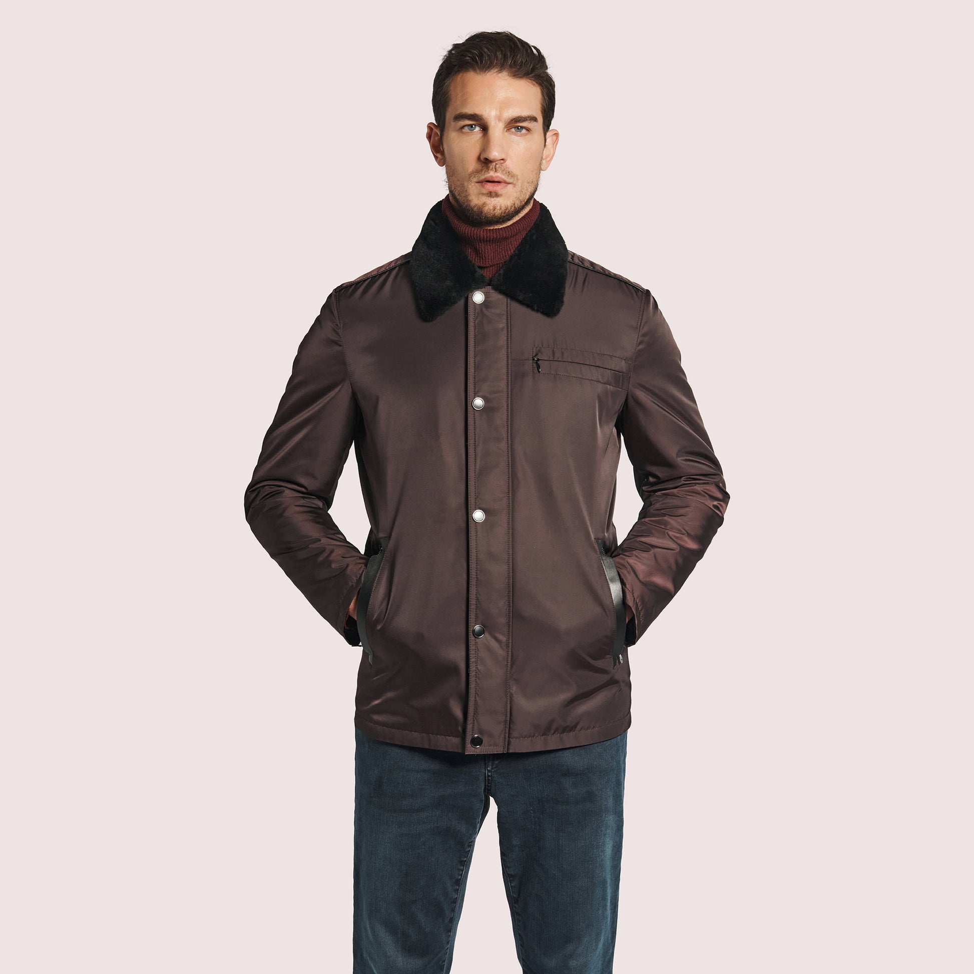 Addison Storm System/Shearling Jacket