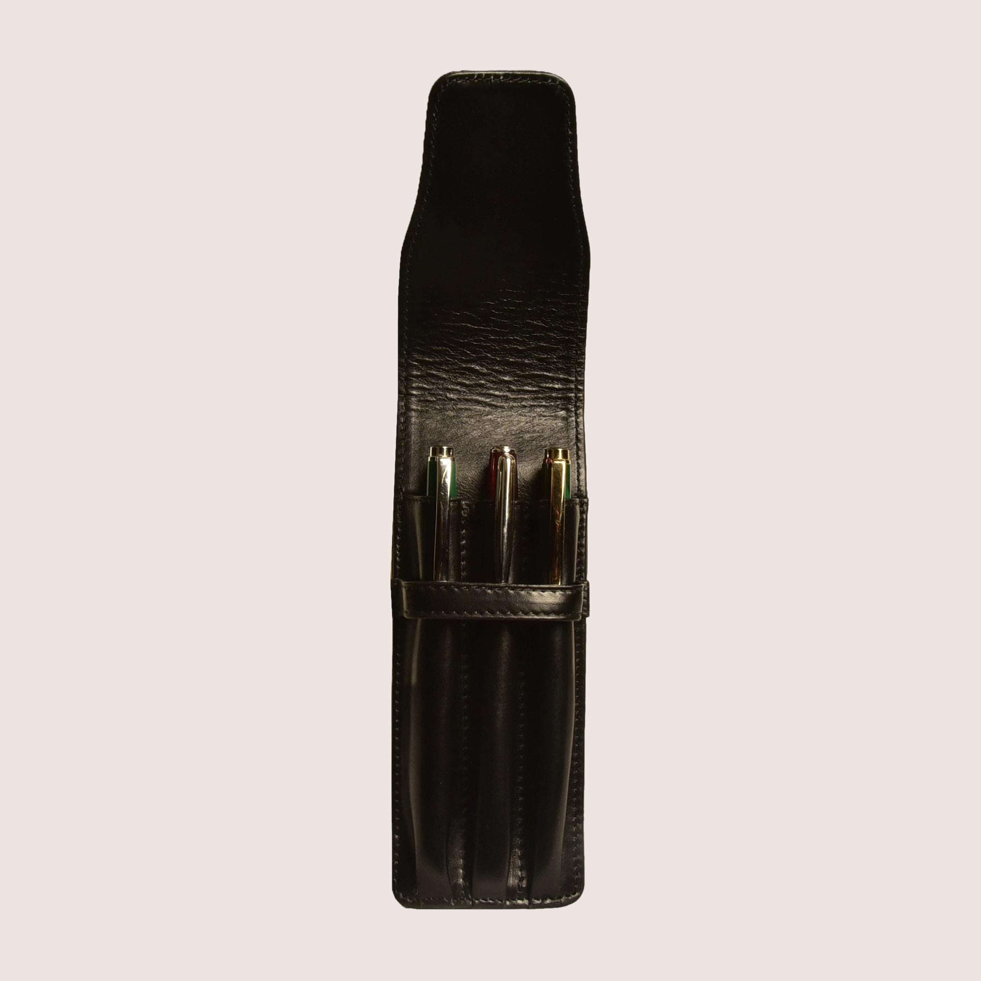 Three Pen Leather Case-5